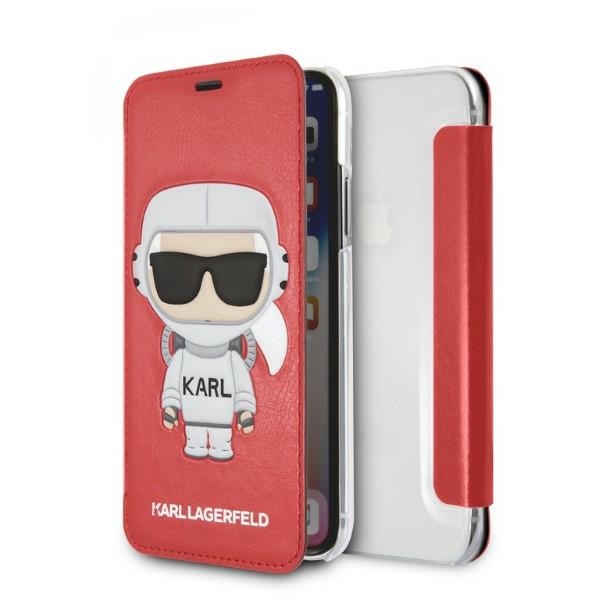 Karl Lagerfeld Karl Space Cosmonaut Viedtālruņa apvalks iPhone X/XS - sarkans
