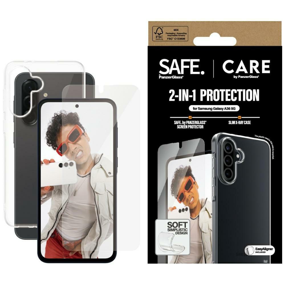 CARE by PanzerGlass Modes 2in1 viedtālruņa apvalks + stikls Samsung Galaxy A36 5G