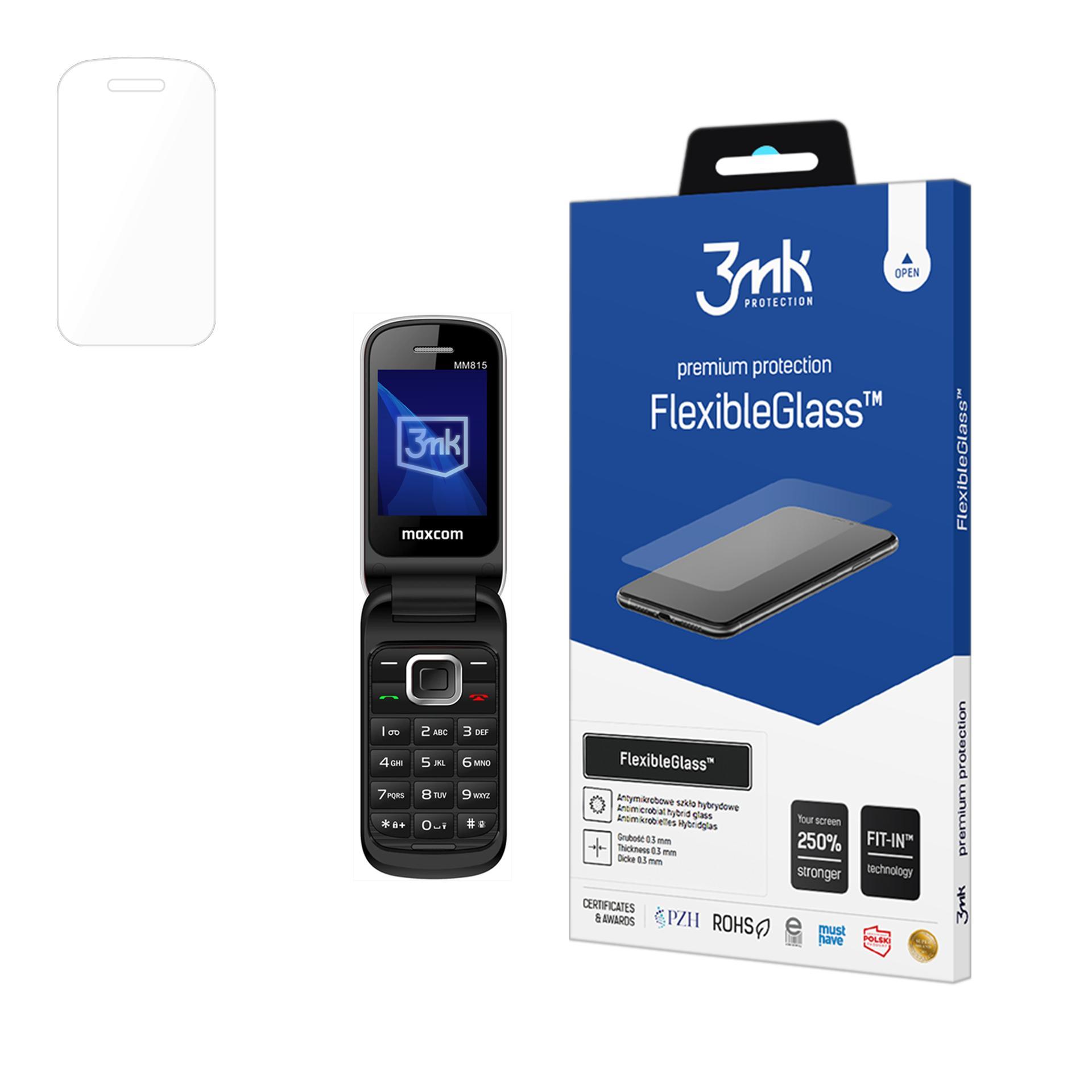 Hibrīdais stikls 3mk FlexibleGlass uz Maxcom Comfort MM815