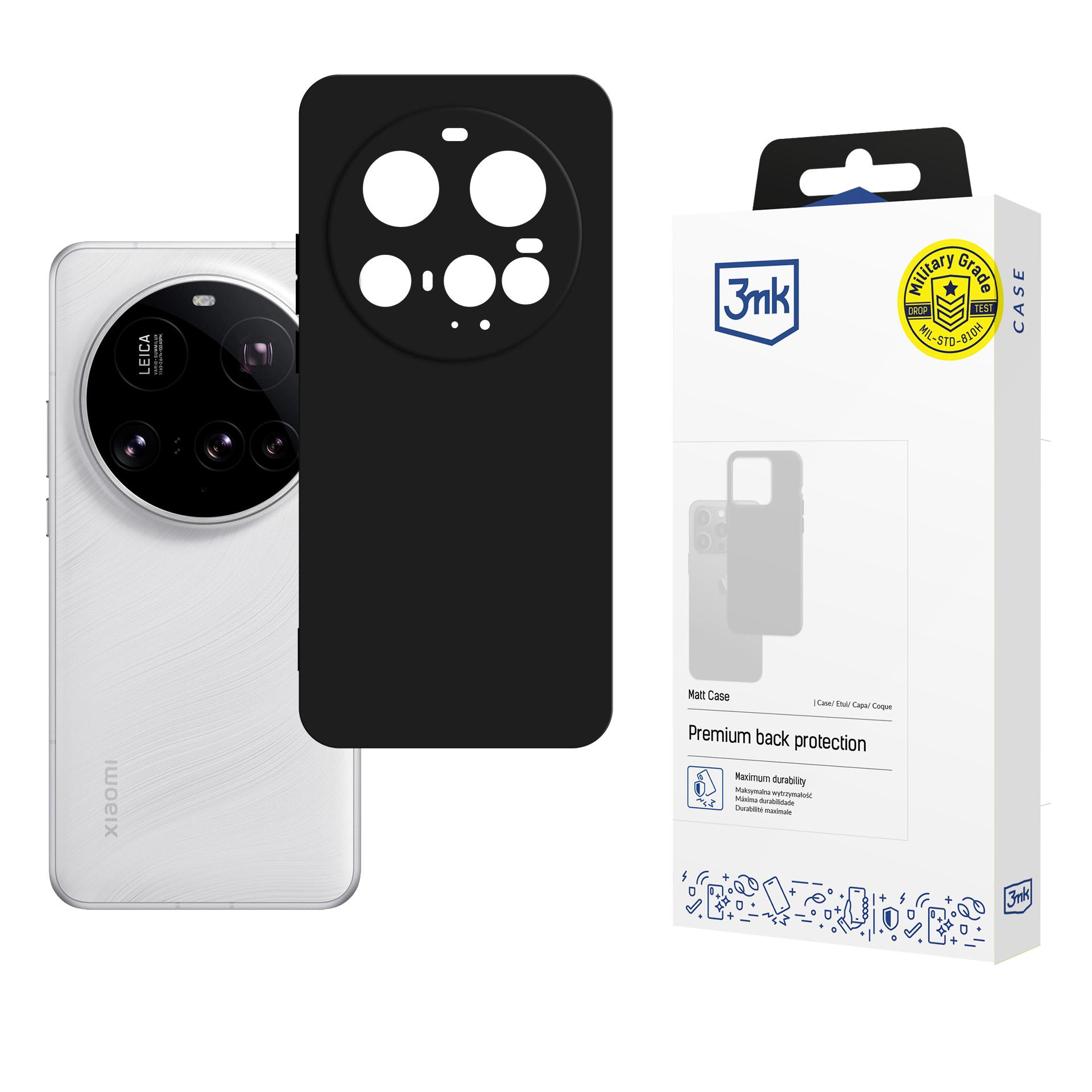 3mk Matēts viedtālruņa apvalks Xiaomi 15 Ultra - Matēts melns