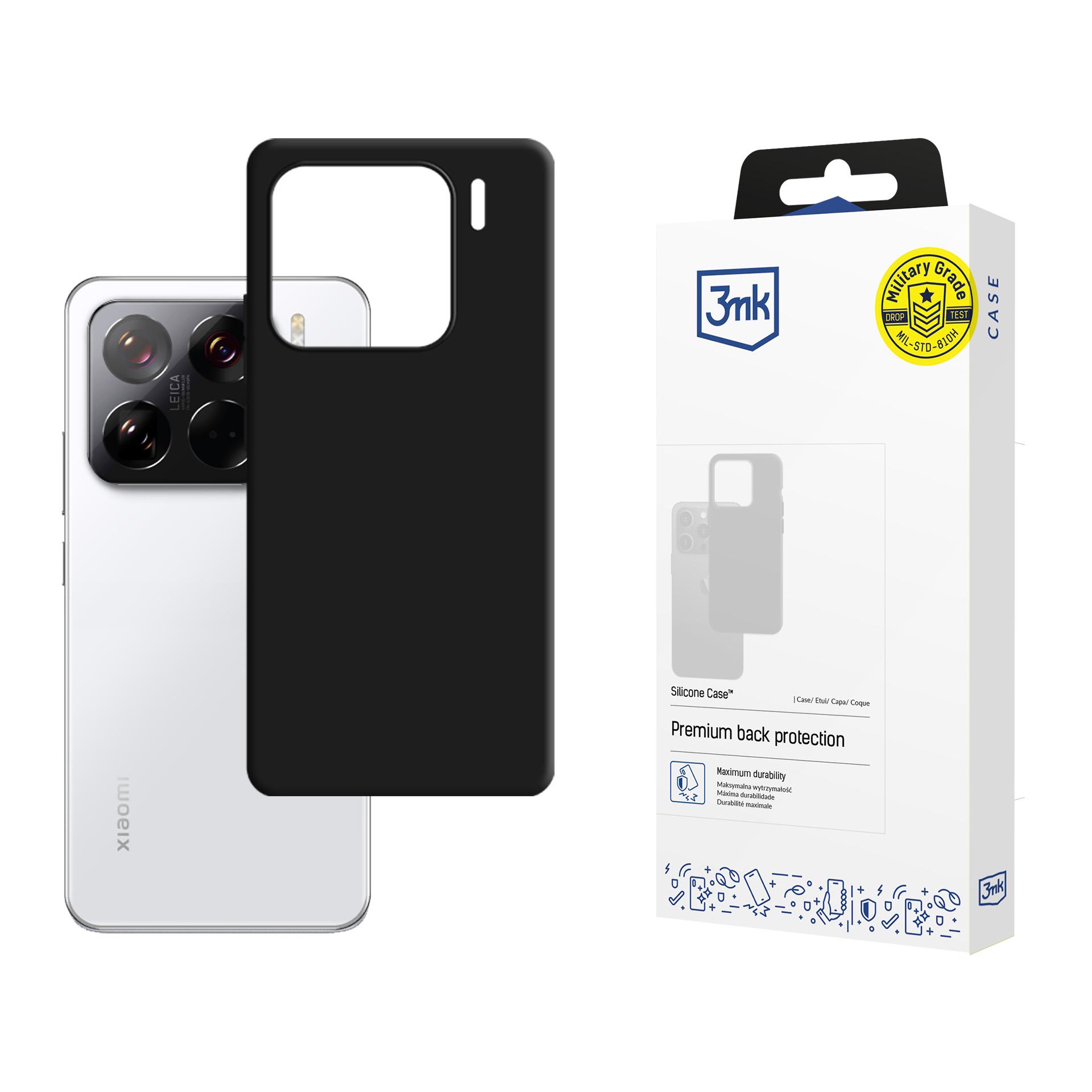 3mk Silikona viedtālruņa apvalks Xiaomi 15 - melns