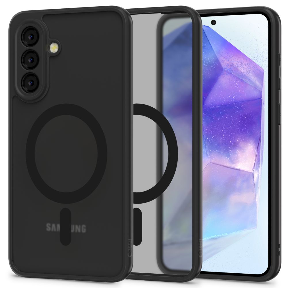 Tech-Protect MagMat MagSafe viedtālruņa apvalks Samsung Galaxy A56 5G - matēts melns