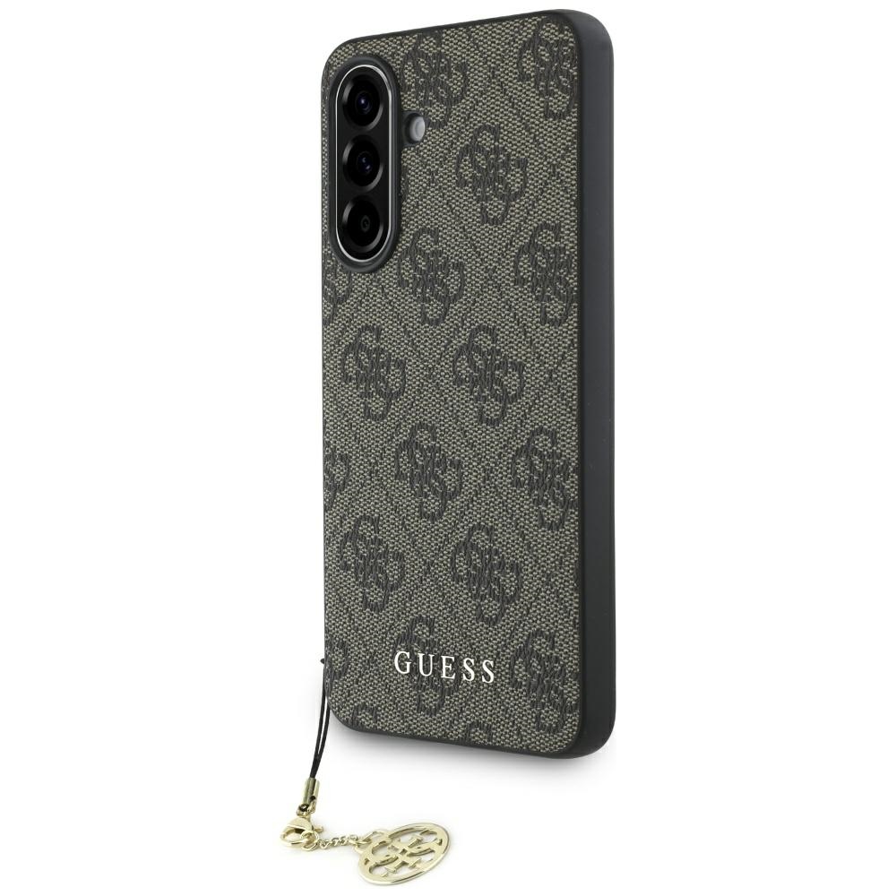Guess 4G Charms Collection apvalks Samsung Galaxy A56 - Brūns