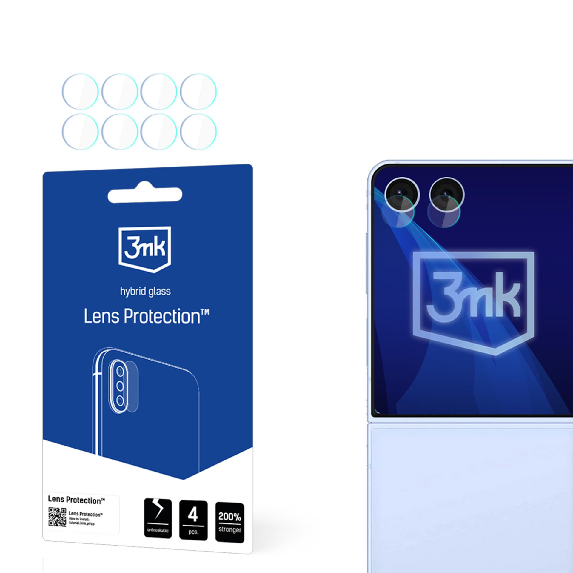 3mk Lēcu aizsardzība Hibrīdais stikls Samsung Galaxy Z Flip 7 Kameras lēcai