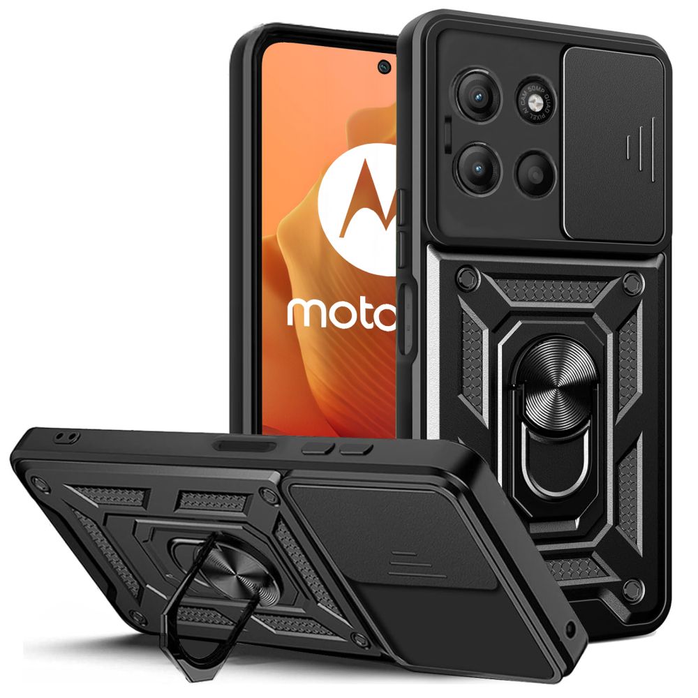 Tech-Protect CamShield Pro viedtālruņa apvalks Motorola Moto G15 - melns