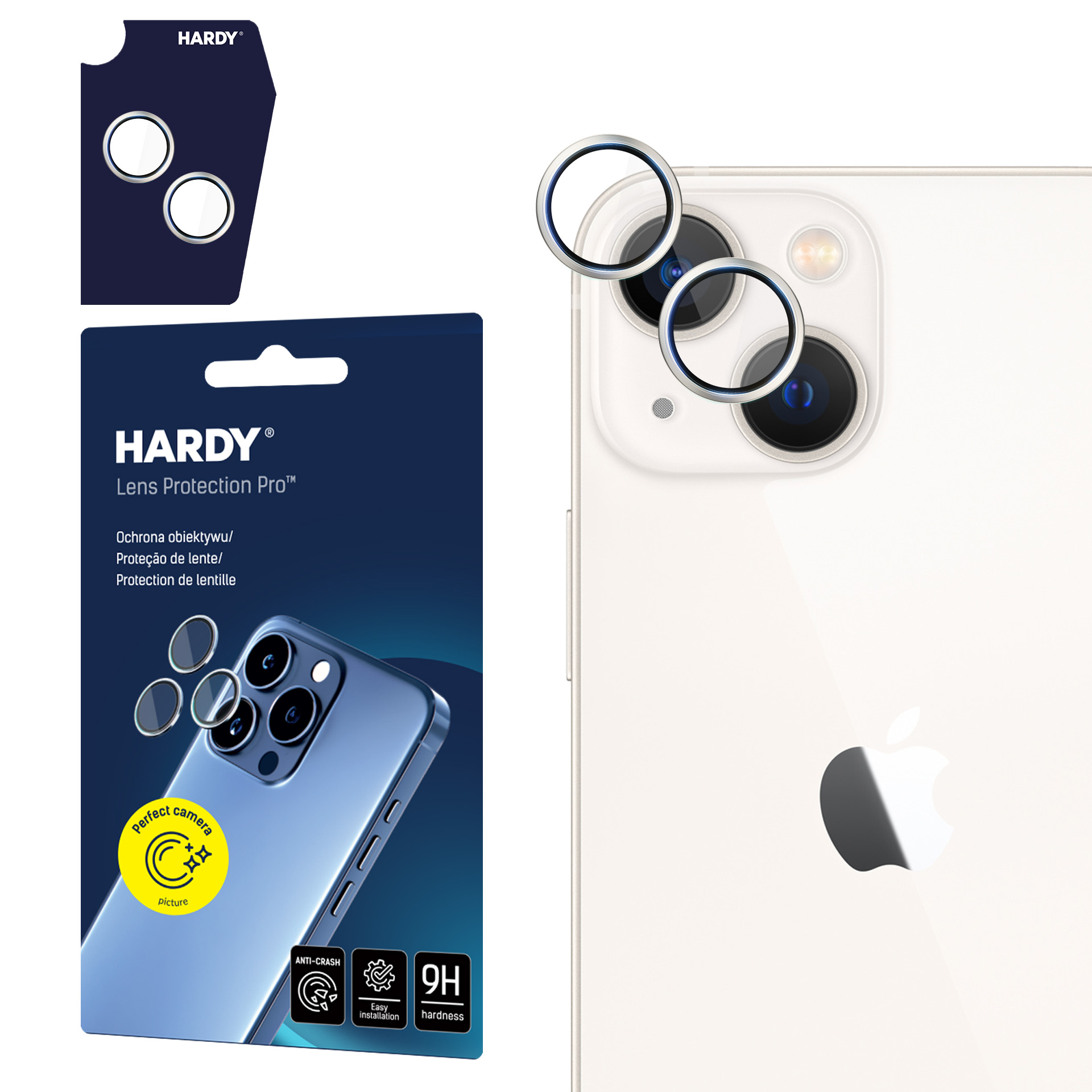 3mk HARDY objektīva aizsardzība Pro stikls Apple iPhone 14 / 14 Plus - Sudraba