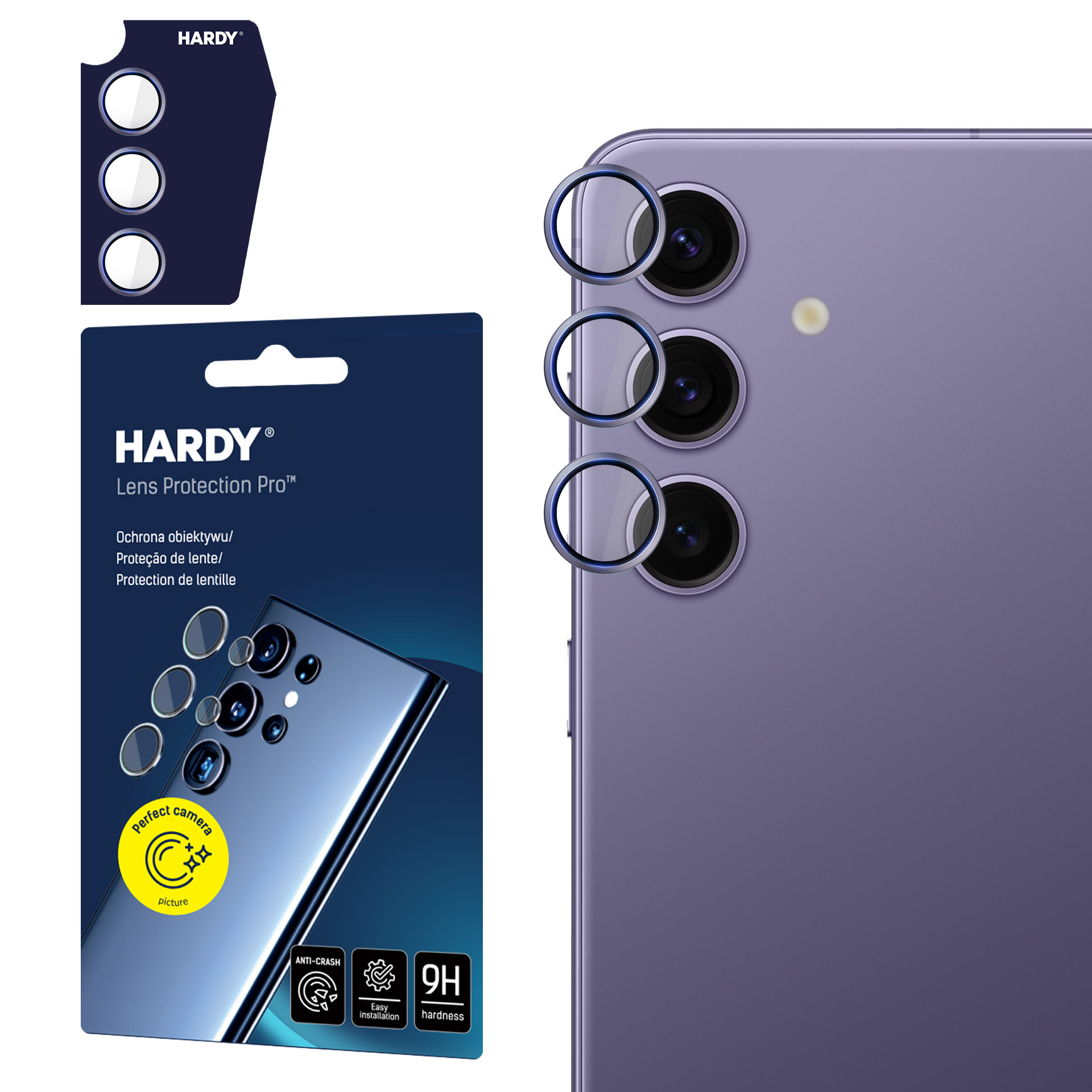 3mk HARDY objektīva aizsardzība Samsung Galaxy S24 - violeta