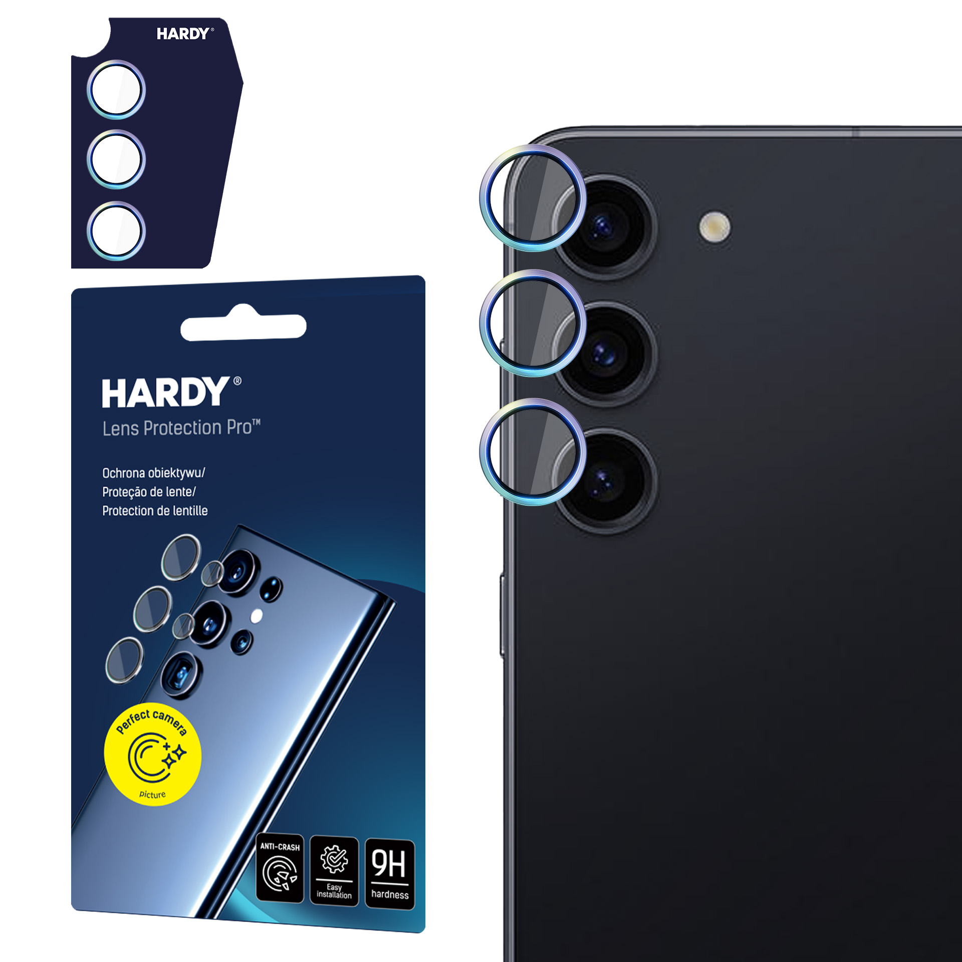 3mk HARDY objektīva aizsardzība Samsung Galaxy S24 - daudzkrāsaina
