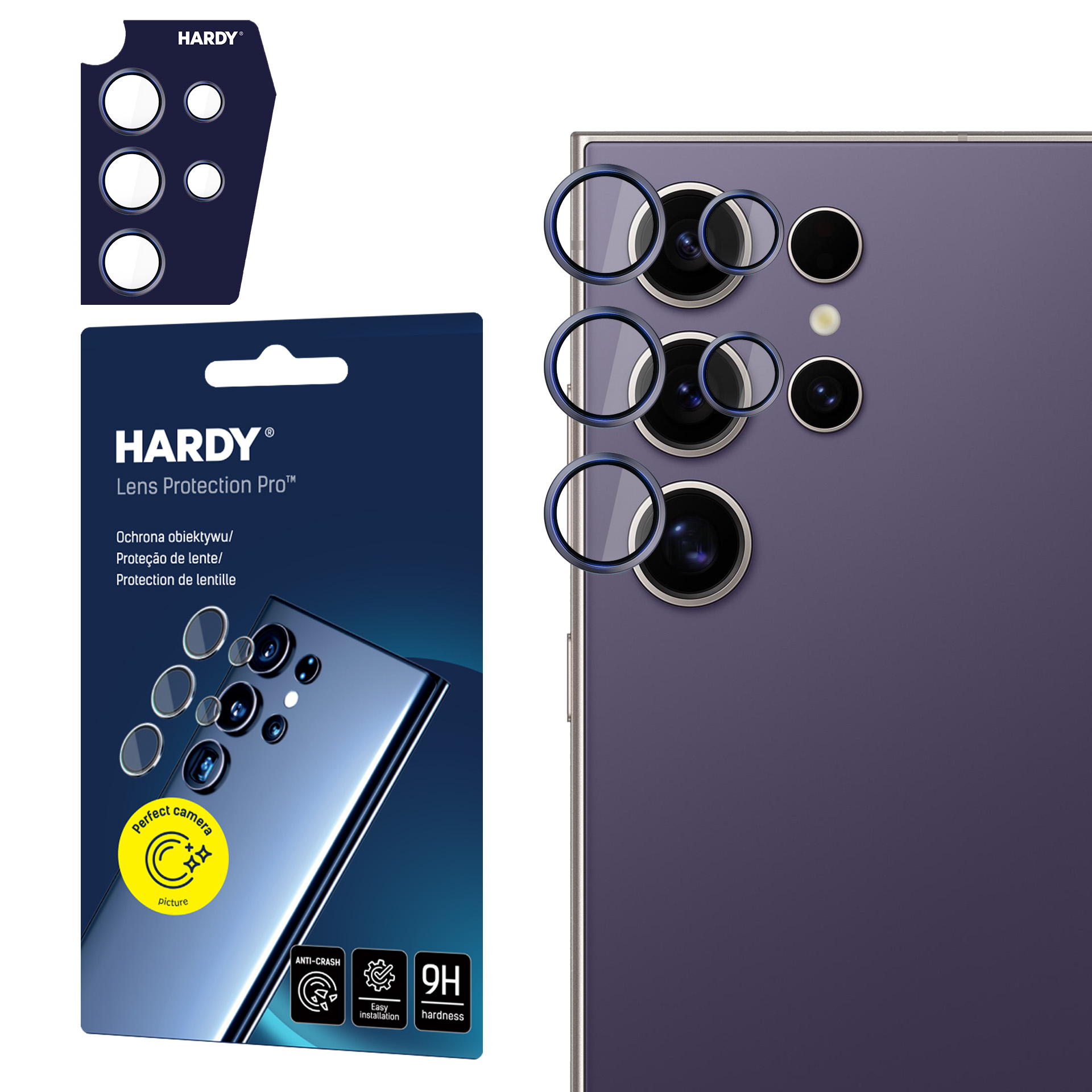 3mk HARDY objektīva aizsardzība Samsung Galaxy S24 Ultra - violeta