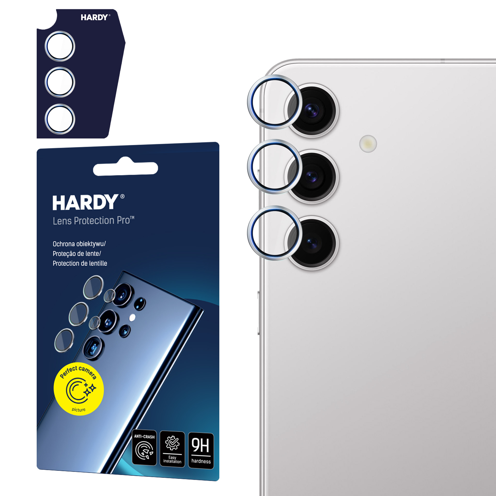 3mk HARDY objektīva aizsardzība Samsung Galaxy S24+ - pelēka