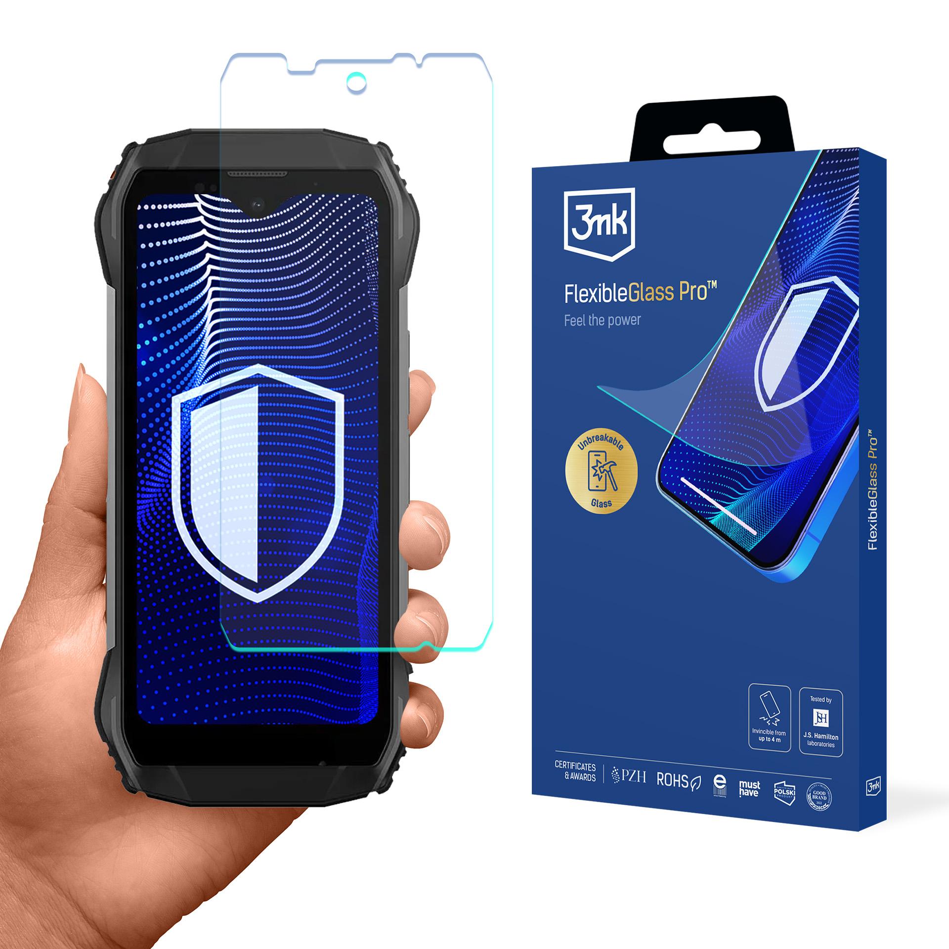 Hibrīdais stikls 3mk FlexibleGlass Pro uz Blackview N6000 / N6000SE