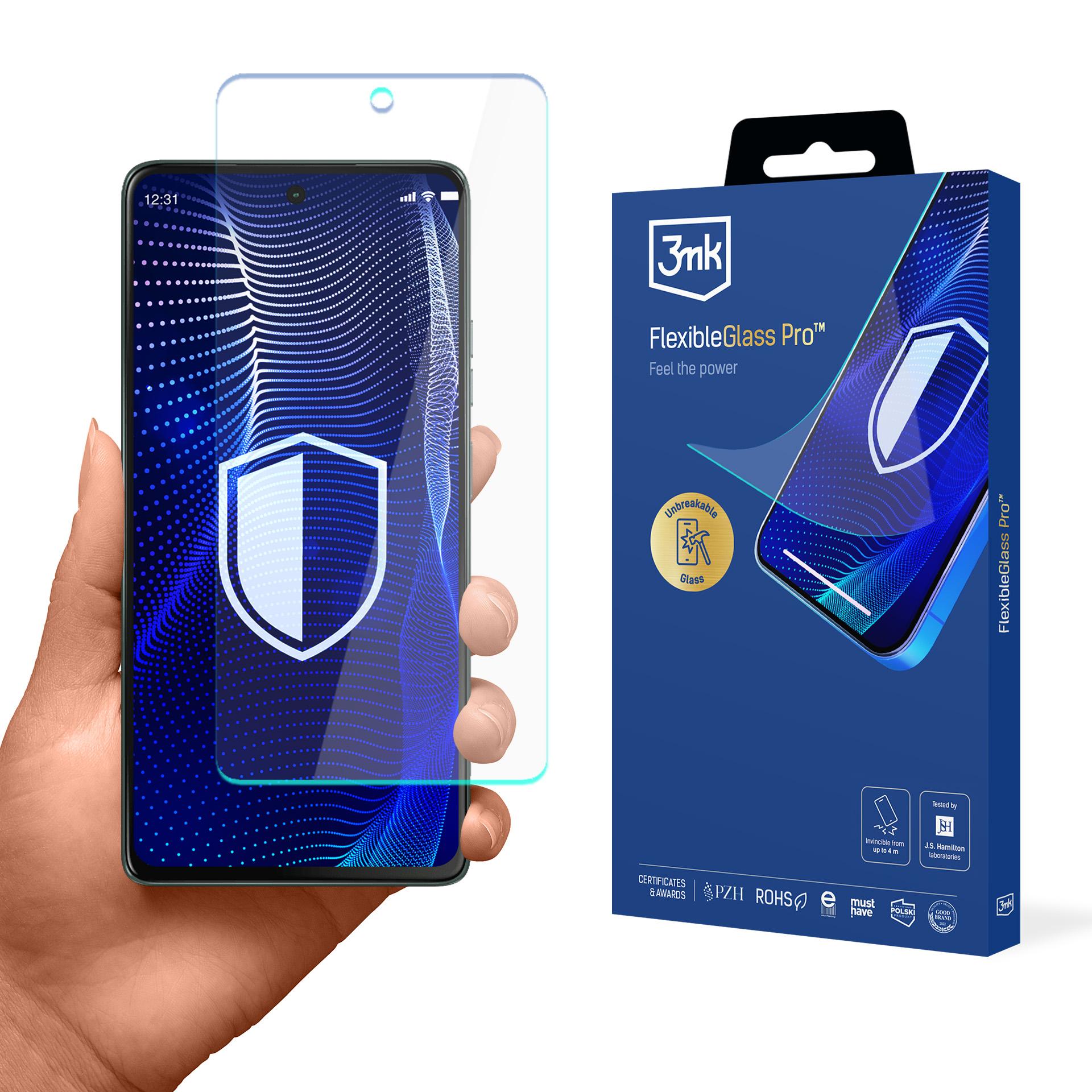 Hibrīdais stikls 3mk FlexibleGlass Pro Motorola Moto G75
