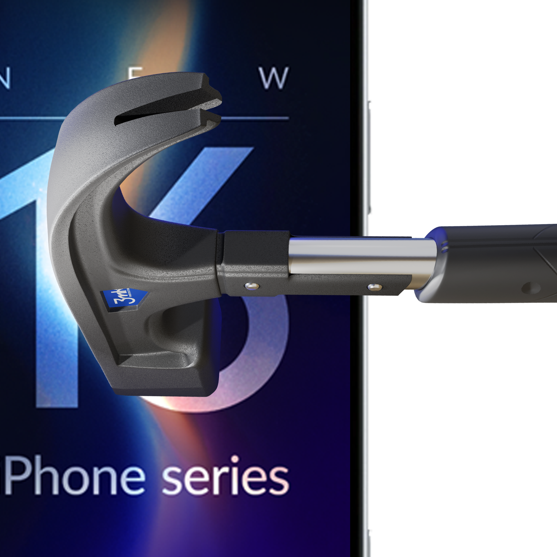 Hibrīdais stikls 3mk FlexibleGlass Pro priekš Apple iPhone 16 Plus