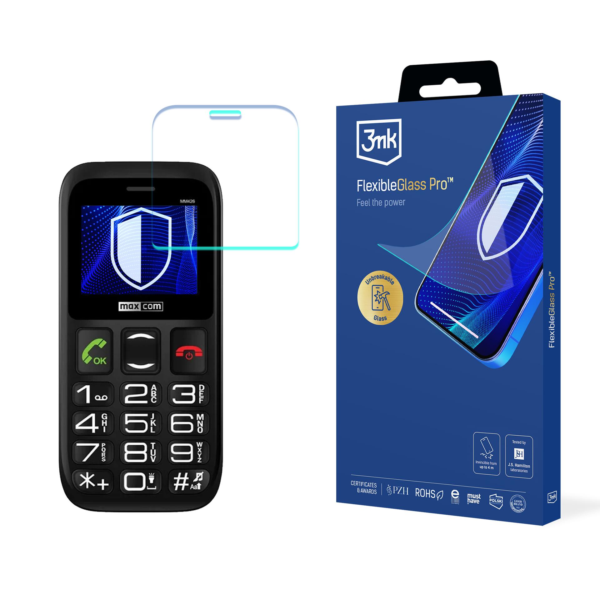 Hibrīdais stikls 3mk FlexibleGlass Pro paredzēts Maxcom Comfort MM426