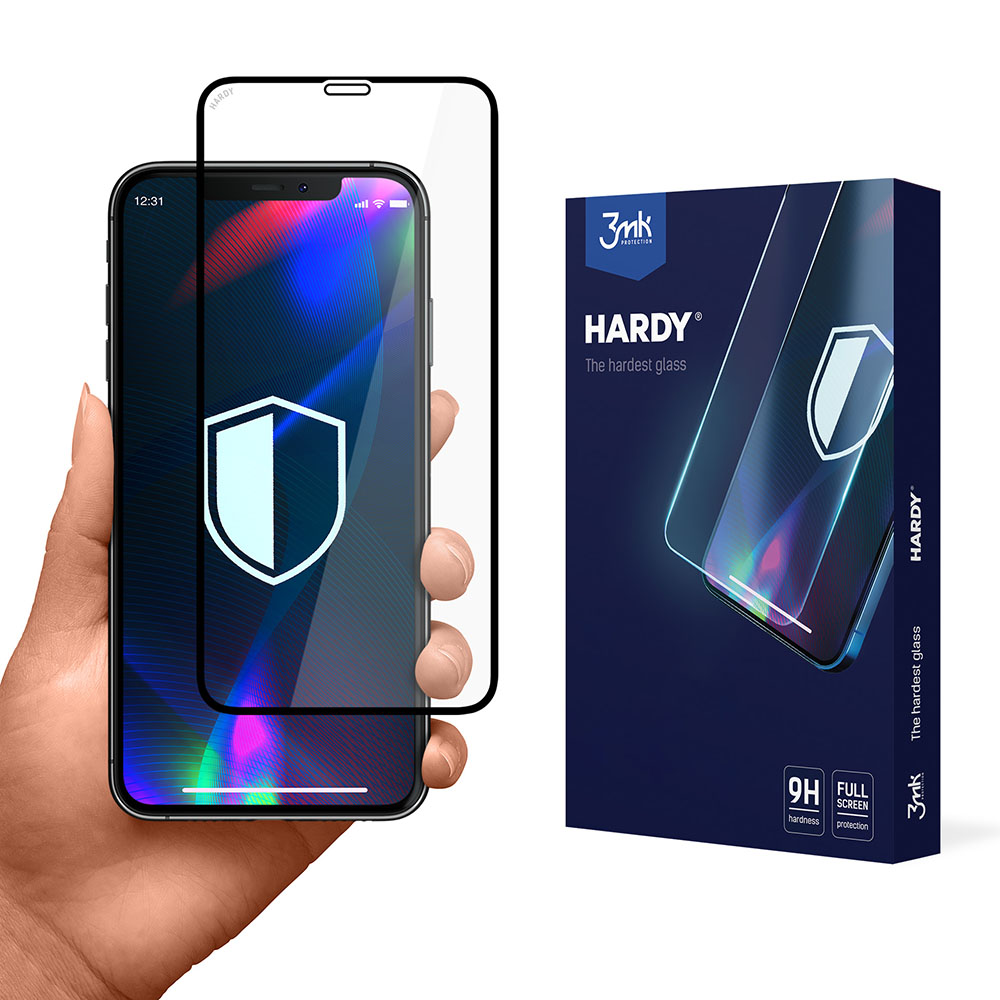 Rūdītais stikls 3mk Hardy Apple iPhone X / XS / 11 Pro