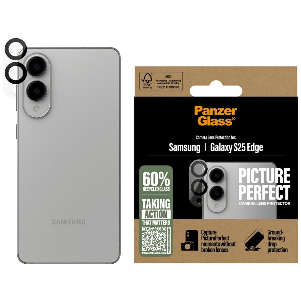 PanzerGlass PicturePerfect objektīva aizsargstikls Samsung Galaxy S25 Edge - caurspīdīgs