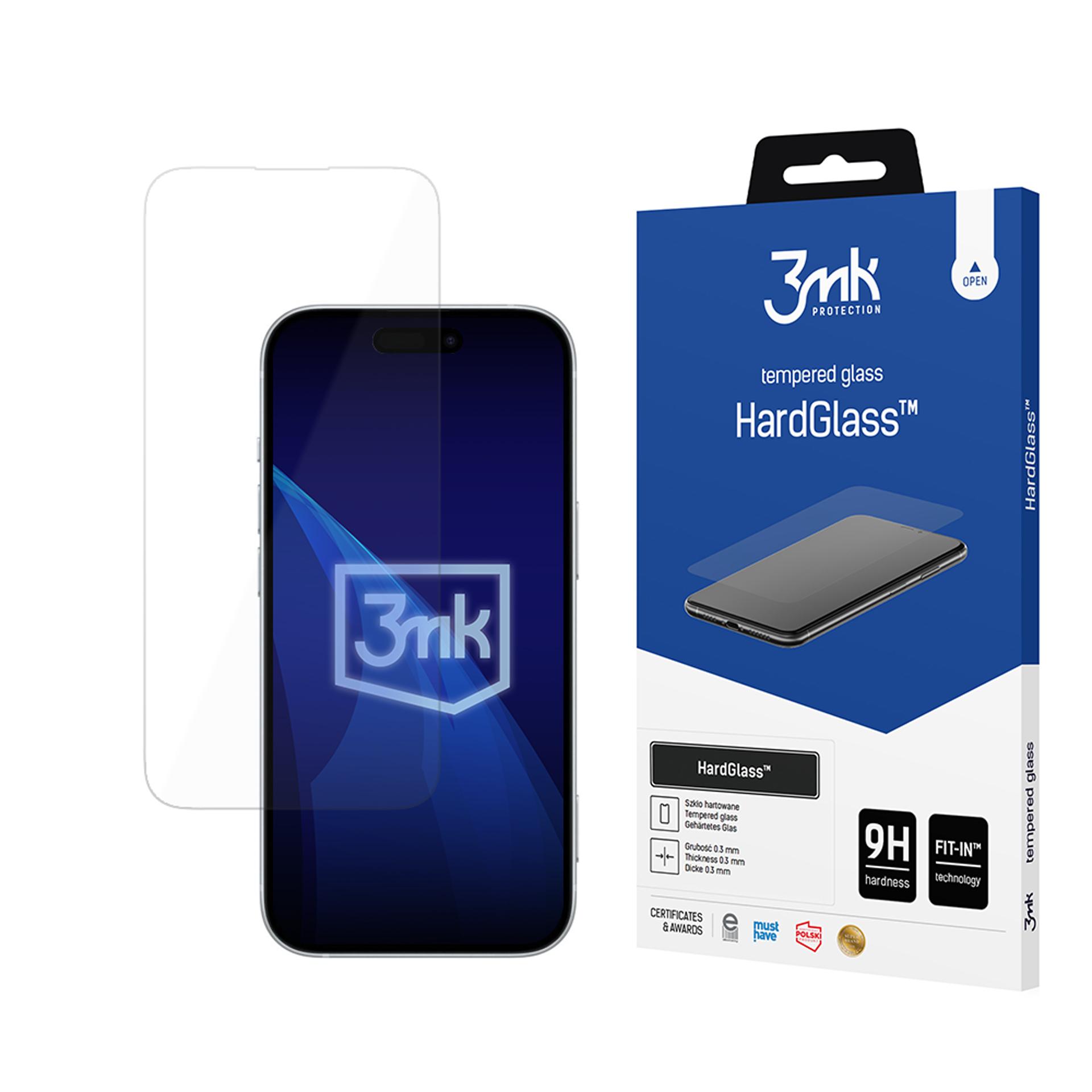3mk HardGlass rūdītais stikls priekš Apple iPhone 16 Pro Max / 17 Pro Max