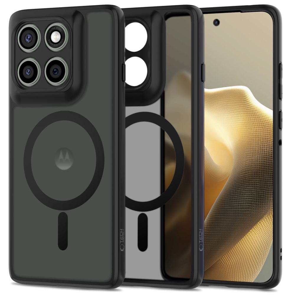 Tech-Protect MagMat MagSafe apvalks Motorola Edge 60 Pro - matēts melns