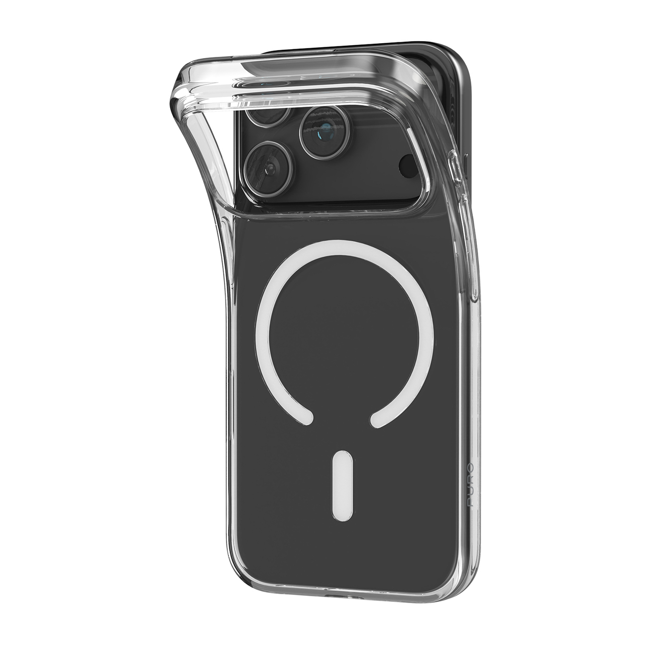Puro 0.3 MAG īpaši plāns TPU viedtālruņa apvalks saderīgs ar Magnētisko uzlādi iPhone 17 Pro - caurspīdīgs