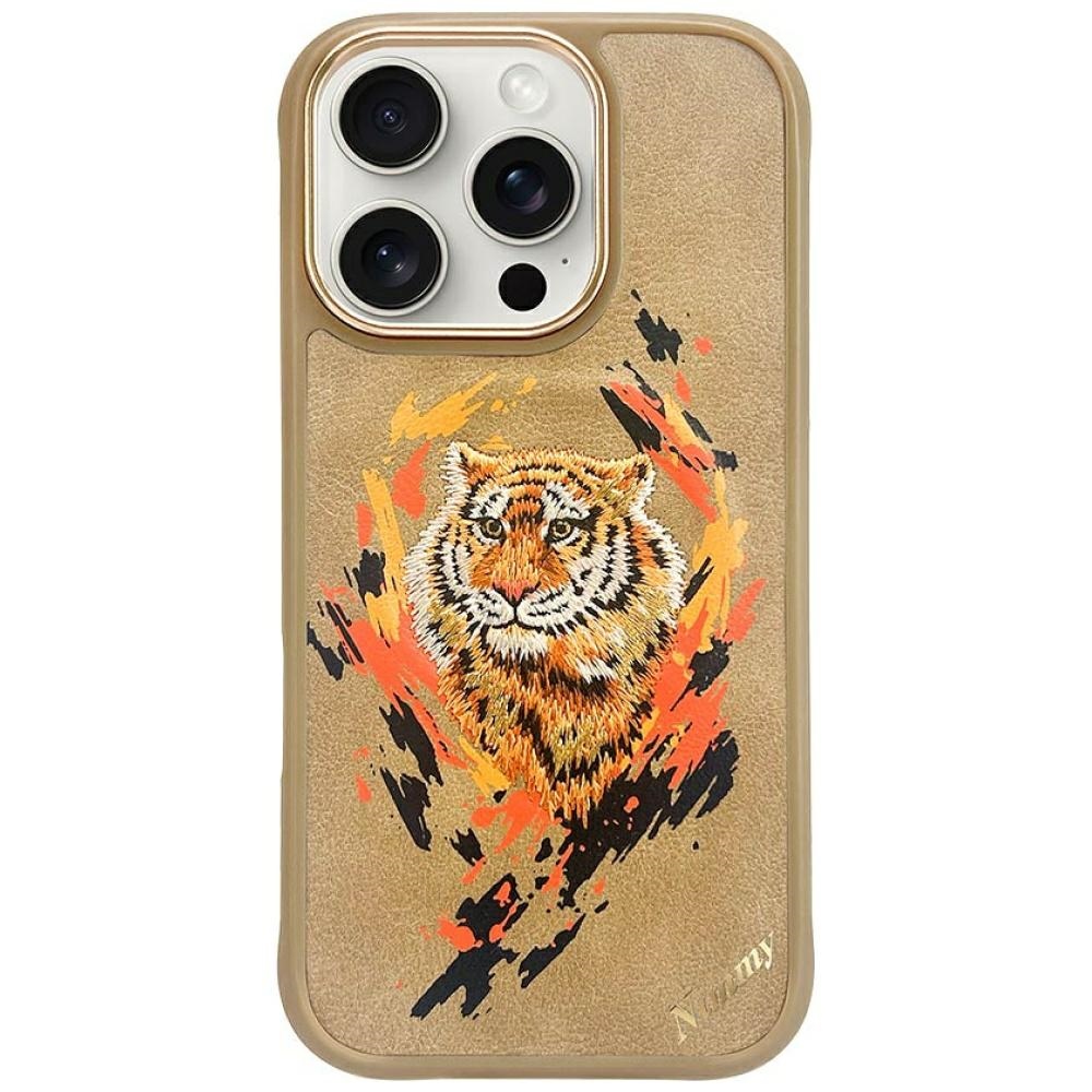Nimmy Tiger magnētiskais viedtālruņa apvalks iPhone 16 Pro Max - brūns