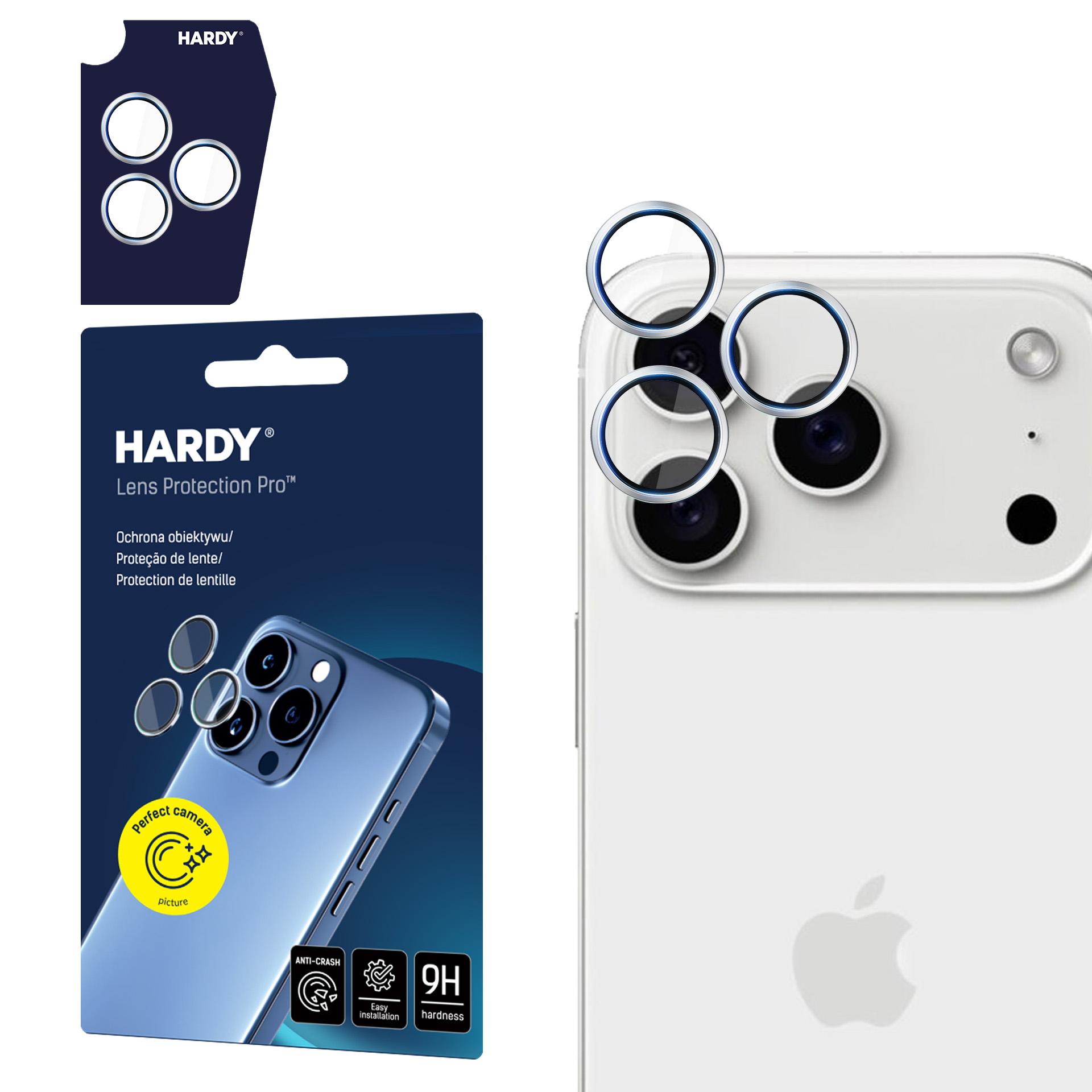 3mk HARDY objektīva aizsargstikls iPhone 17 Pro / 17 Pro Max - sudrabains