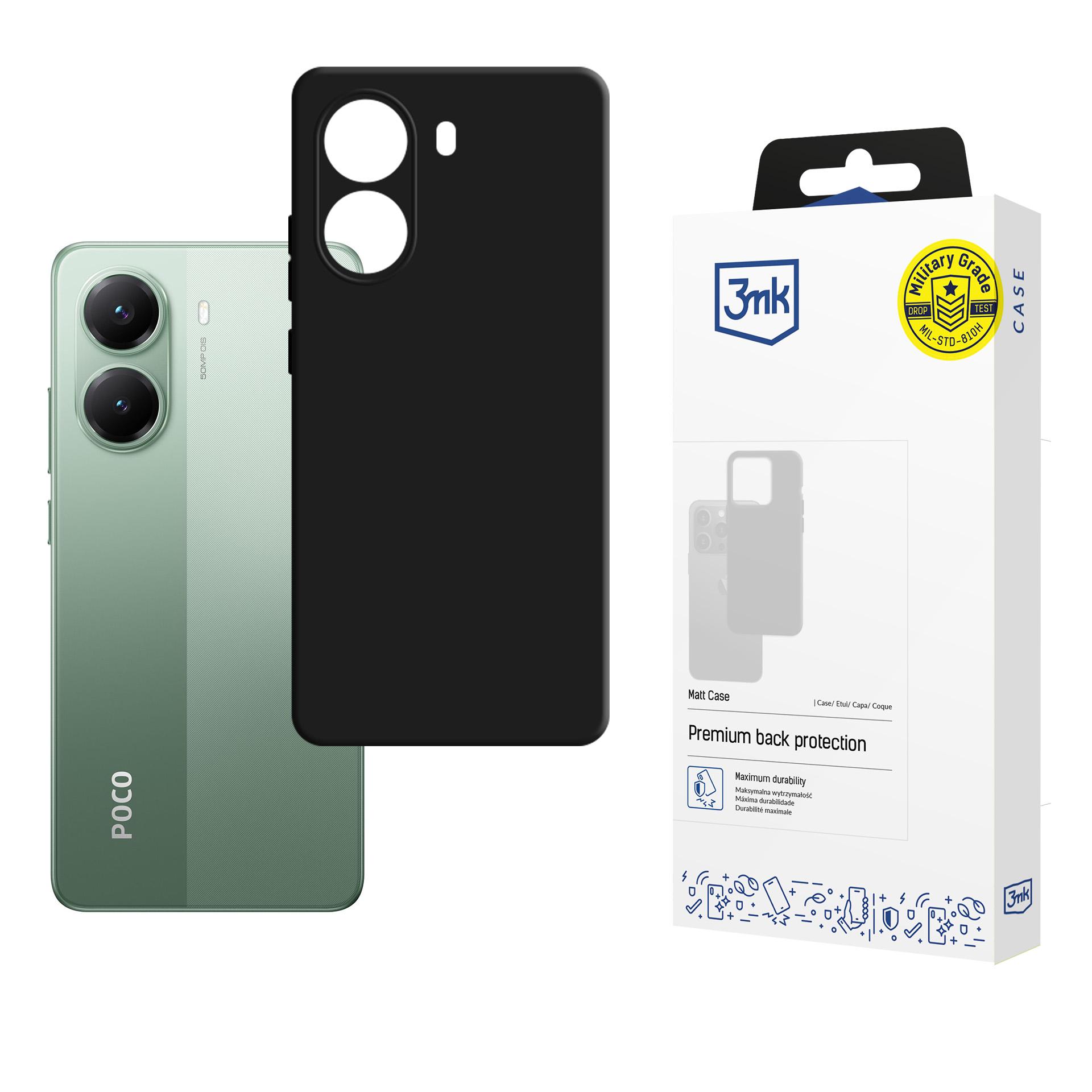 3mk Matēts viedtālruņa apvalks Xiaomi Poco X7 Pro - matēts melns