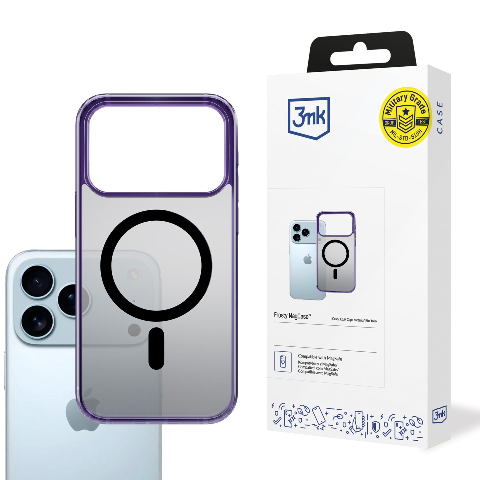 3mk Frosty MagCase viedtālruņa apvalks iPhone 17 Pro - violeta