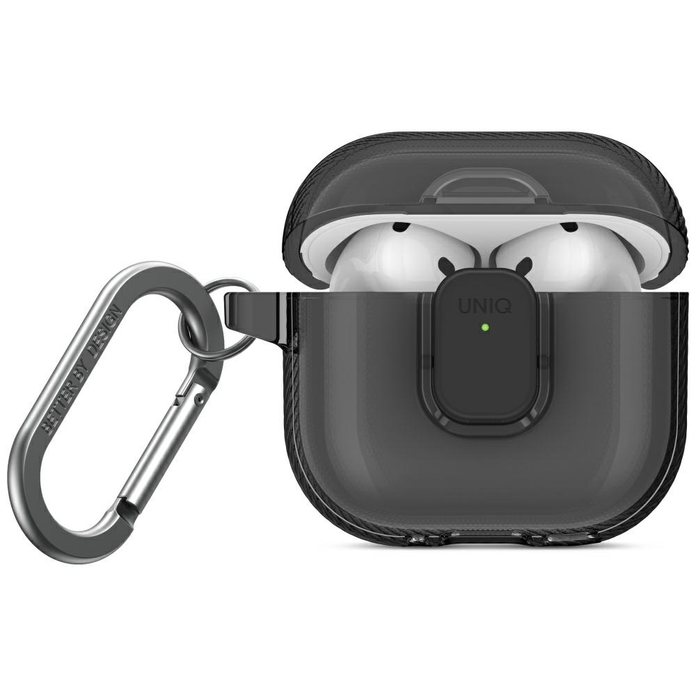 Uniq Glase Pro apvalks AirPods 4 - melns
