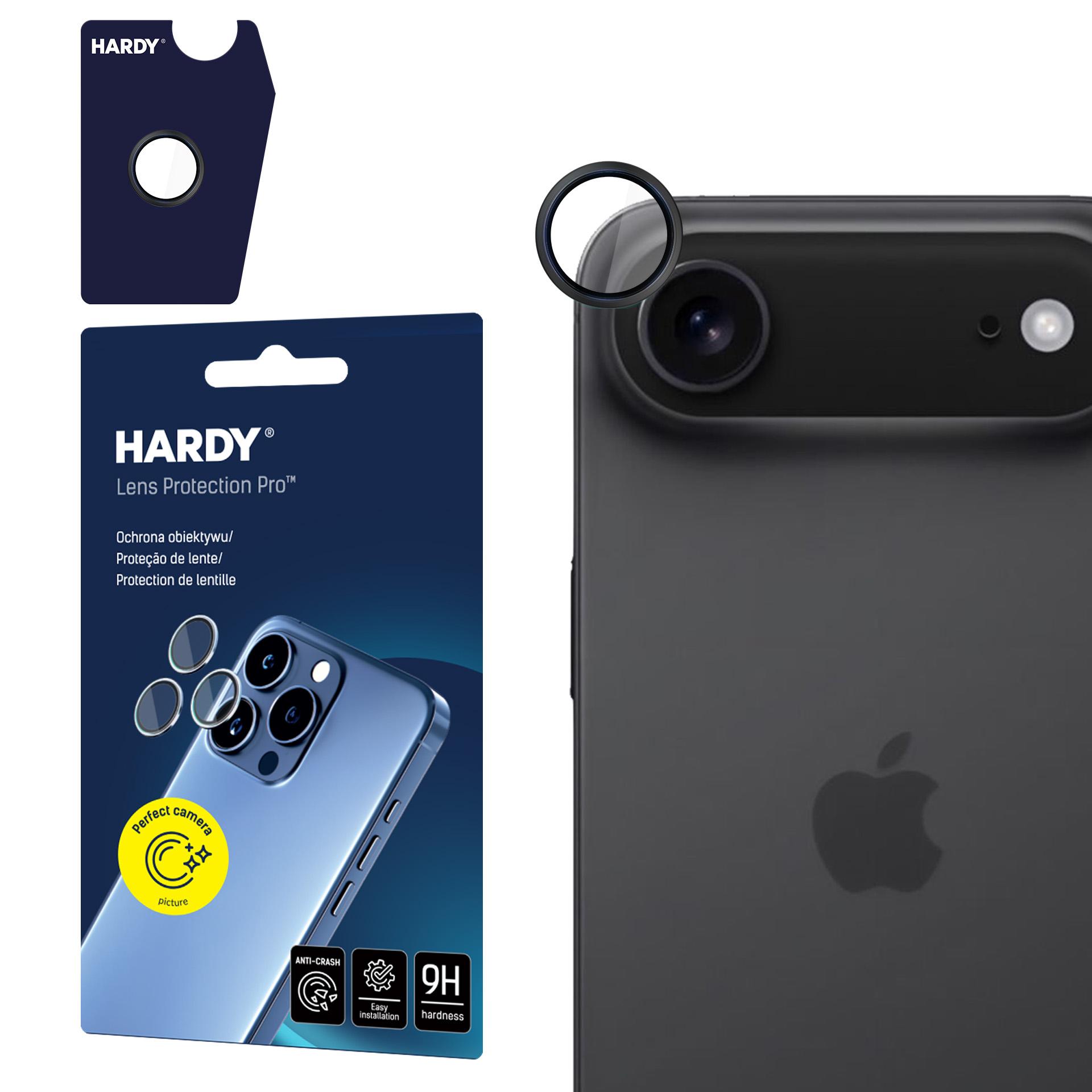 3mk HARDY Aizsargstikls objektīvam Pro iPhone 17 Air - Melns