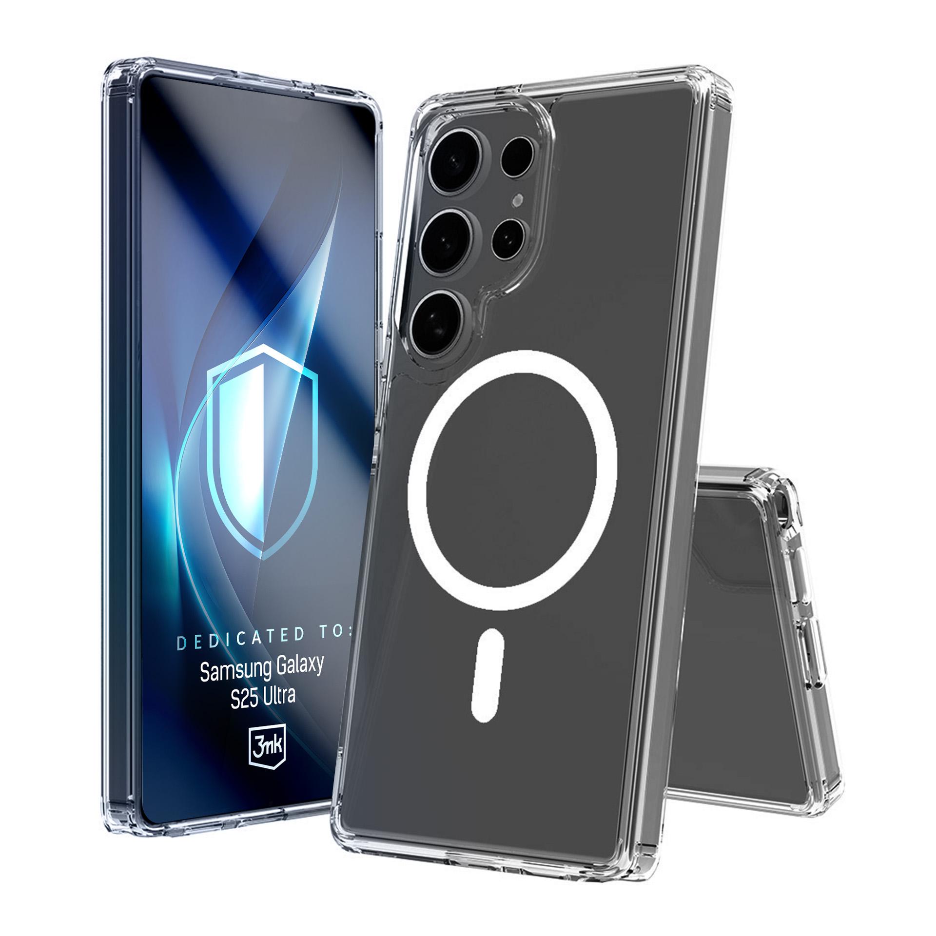 3mk Armor Magnētiskais apvalks Samsung Galaxy S25 Ultra viedtālrunim - caurspīdīgs
