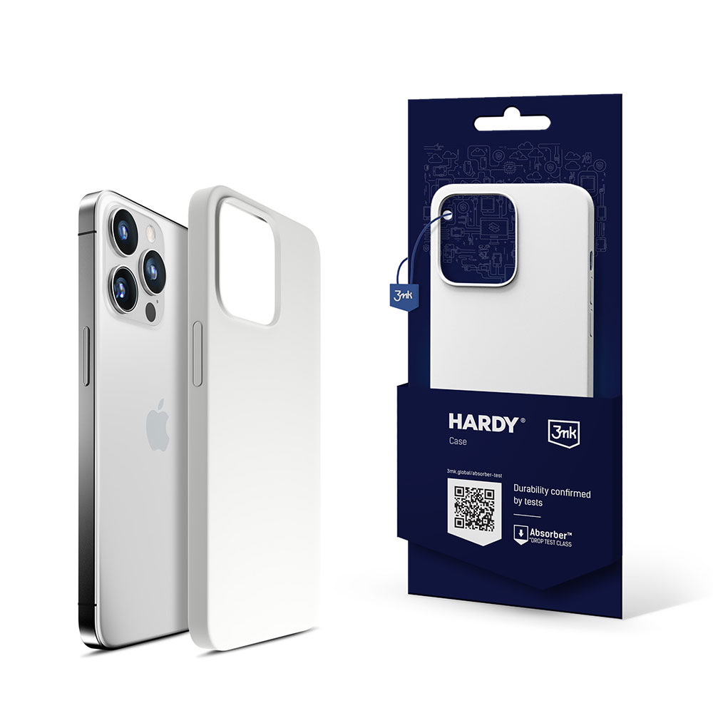 3mk Hardy Silikona MagCase iPhone 14 Pro Max - balts