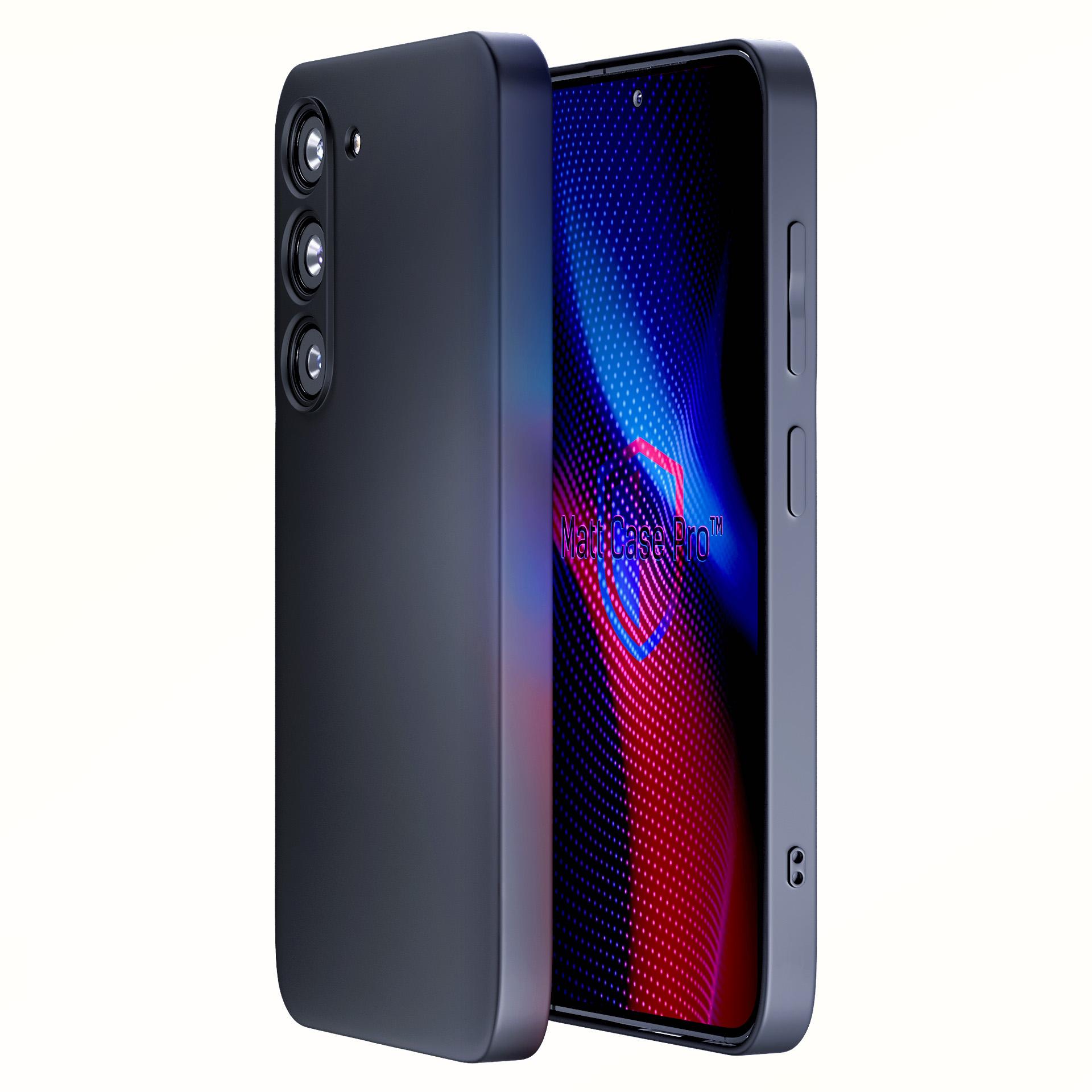 3mk Matētais viedtālruņa apvalks Pro Samsung Galaxy S23 5G - matēti melns