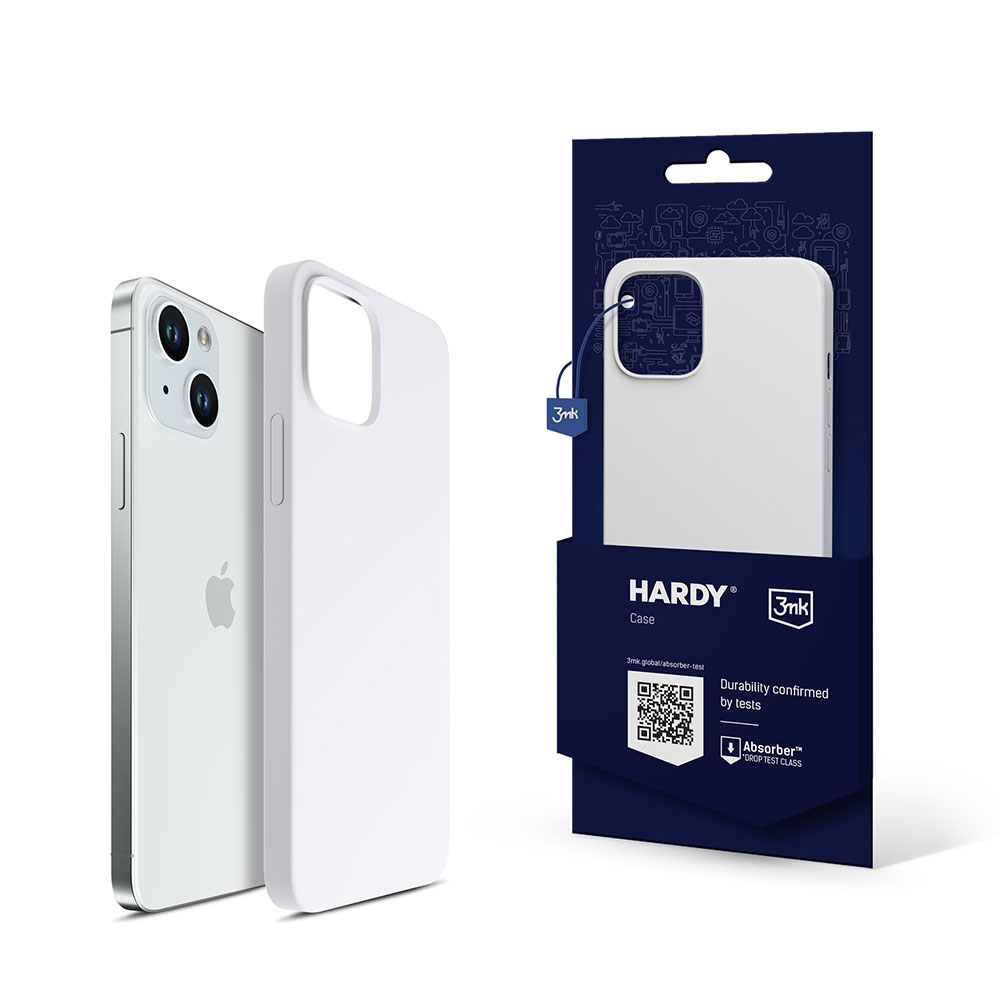 3mk Hardy Silicone MagApvalks iPhone 15 Plus - balts