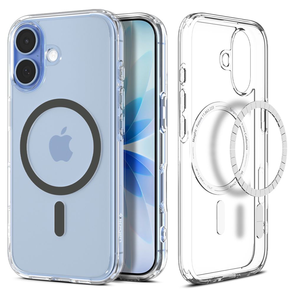 Spigen Ultra Hybrid Magnētiskais viedtālruņa apvalks iPhone 17 - Caurspīdīgs pelēks