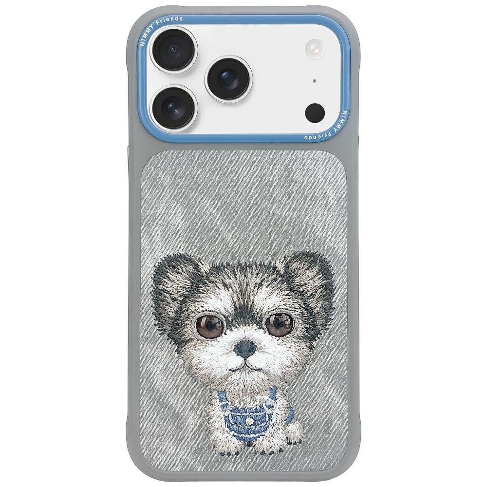 Nimmy Big Eyed Pet 2.0 suņa viedtālruņa apvalks iPhone 17 - pelēks