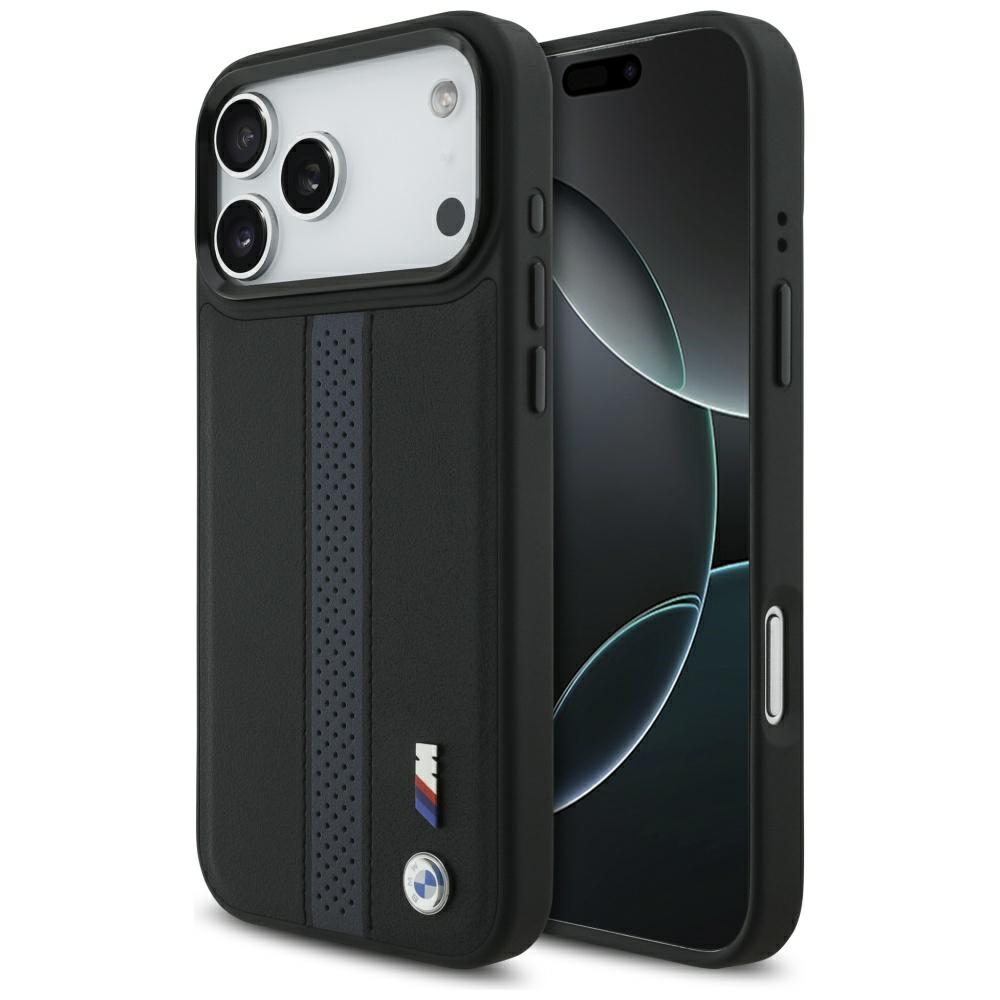 BMW M Perforētā Strīpas Logo Magnētiskais Viedtālruņa apvalks iPhone 17 Pro Max - zils