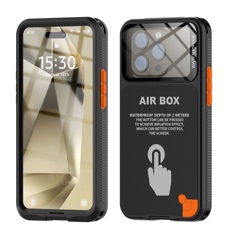 Ūdensnecaurlaidīgs apvalks SHELLBOX AIRBOX 6.1 universāls melns