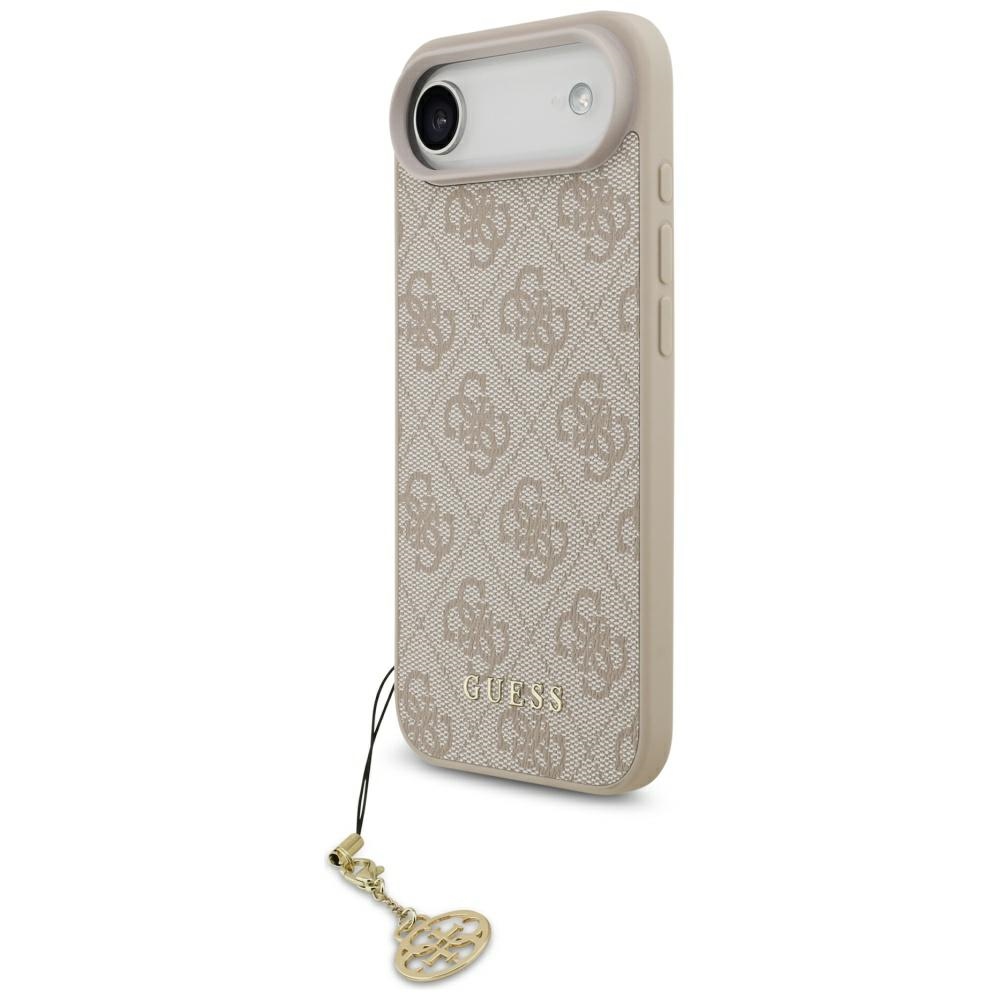 Guess 4G Charms Collection Magnētiskais viedtālruņa apvalks iPhone Air - rozā