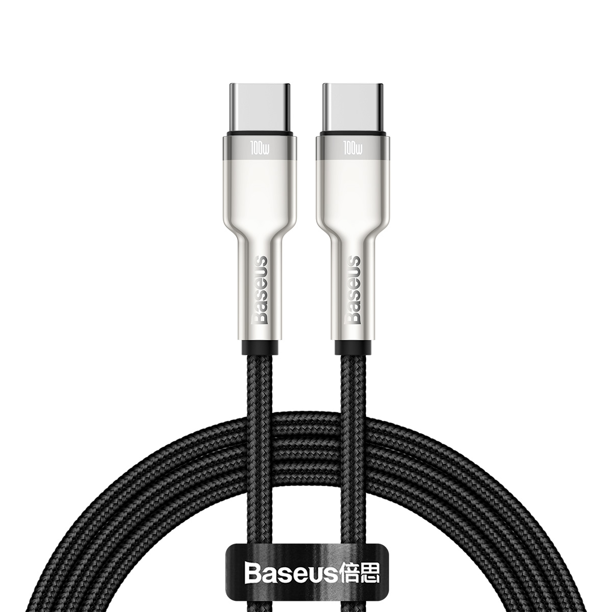 Baseus kabelis Cafule Metal PD USB-C - USB-C 1,0 m melns 100W