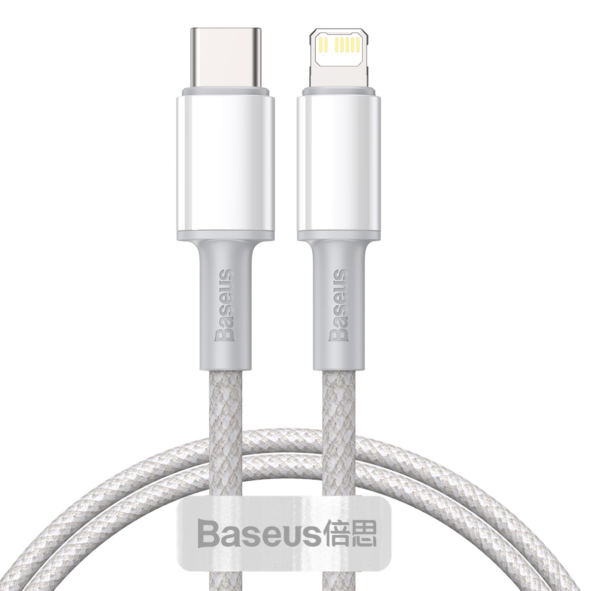 Baseus kabelis High Density PD USB-C - Lightning 1,0 m balts 20W