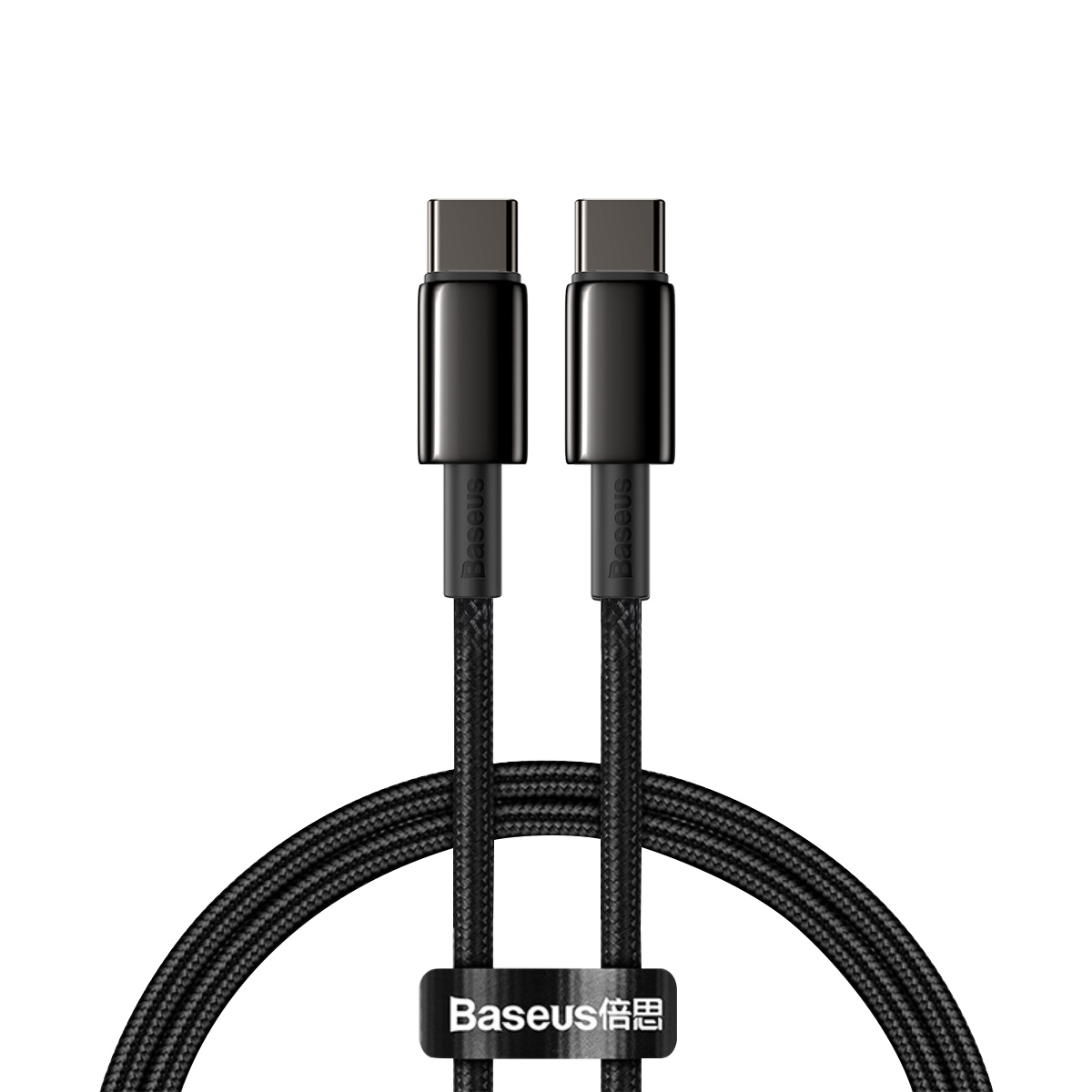 Baseus kabelis Tungsten PD USB-C - USB-C 1,0 m melns