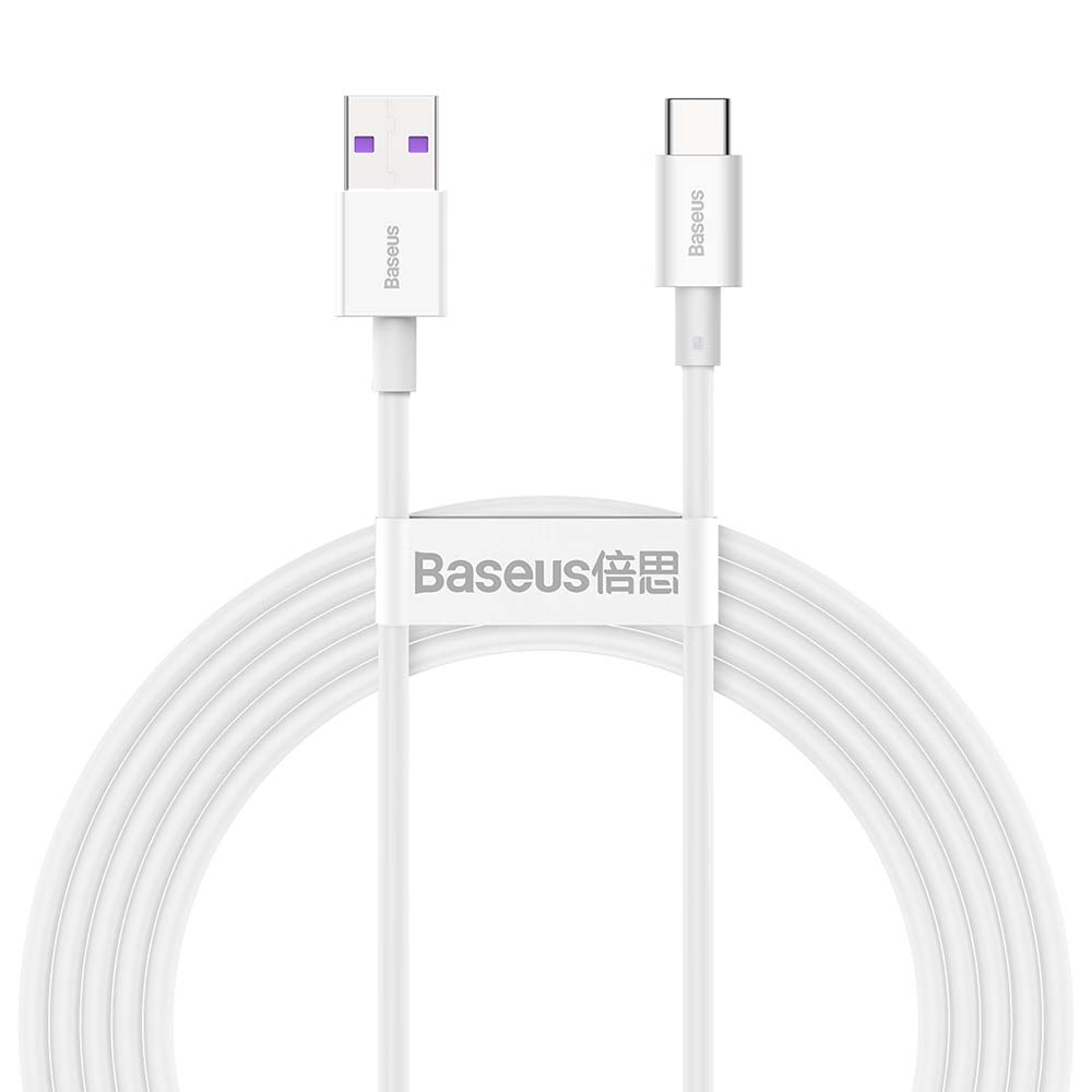 Baseus kabelis Superior USB - USB-C 2,0 m balts 66W