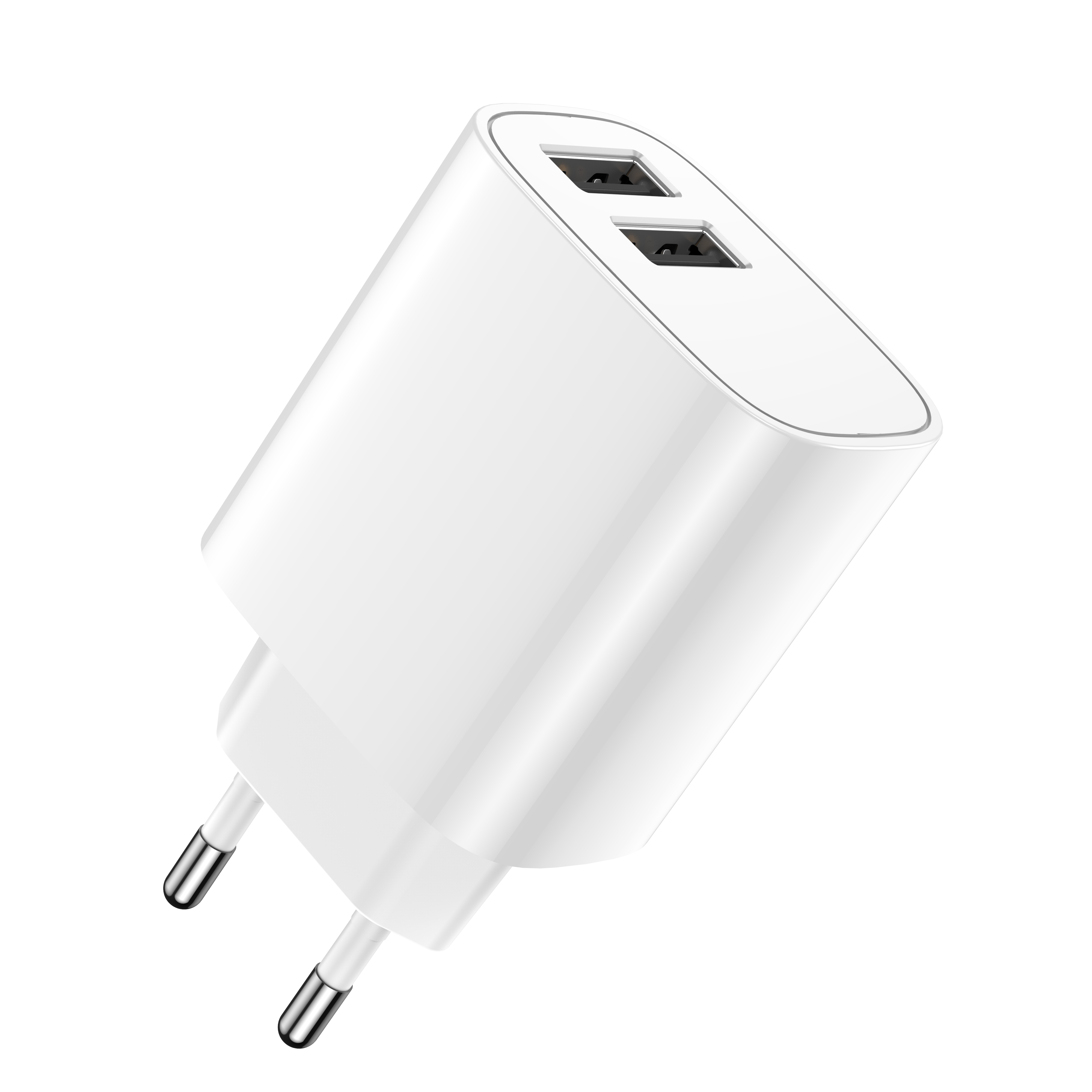 Forever sienas lādētājs 2xUSB 2,4A LS-03 balts