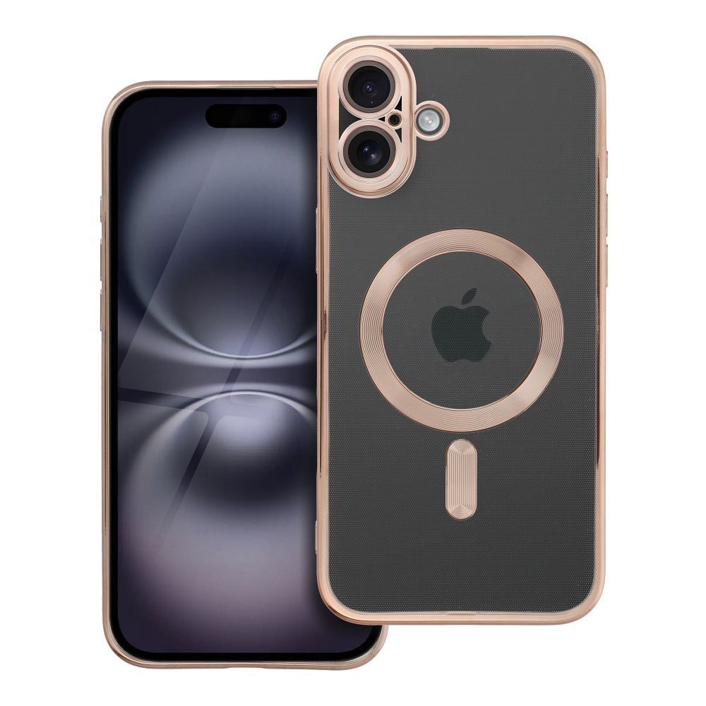 ELECTRO MAG COVER magnētiskais viedtālruņa apvalks, savietojams ar MagSafe, paredzēts IPHONE 16 Plus, brūnā krāsā