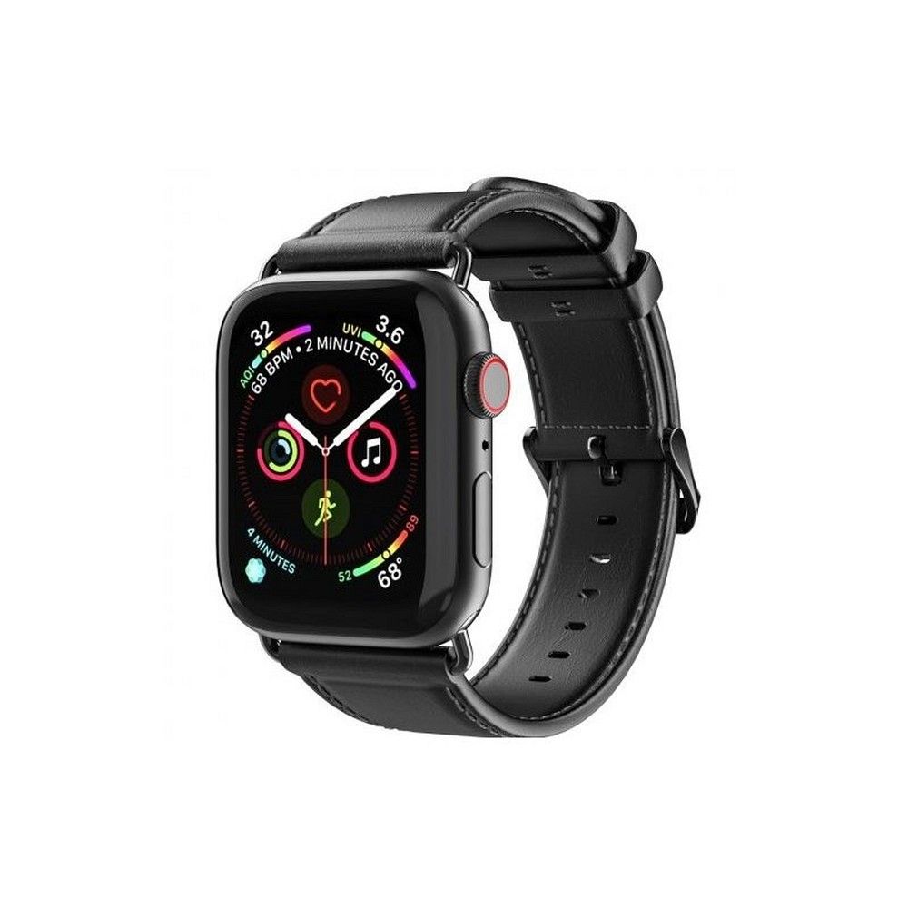 DUX DUCIS īstas ādas siksniņa YA Apple Watch 38 / 40 / 41 mm, melna