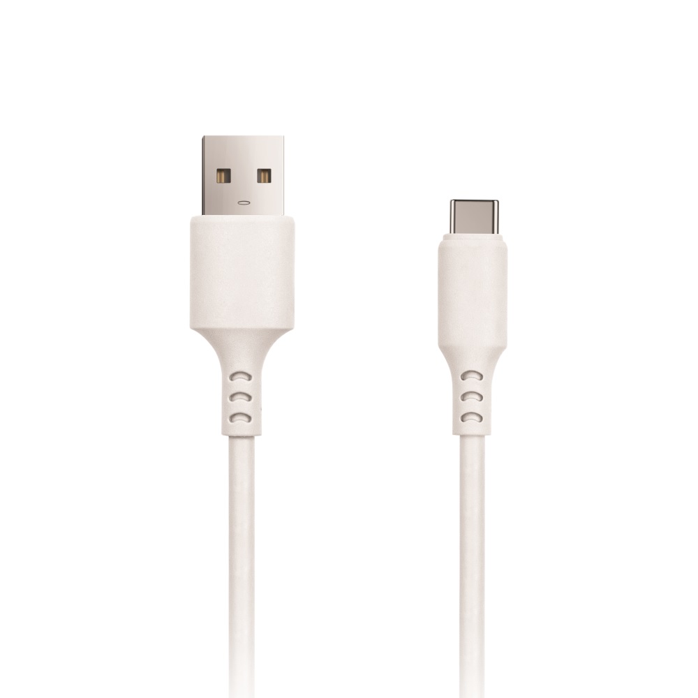 Setty kabelis USB - USB-C 3,0 m 2A balts JAUNS