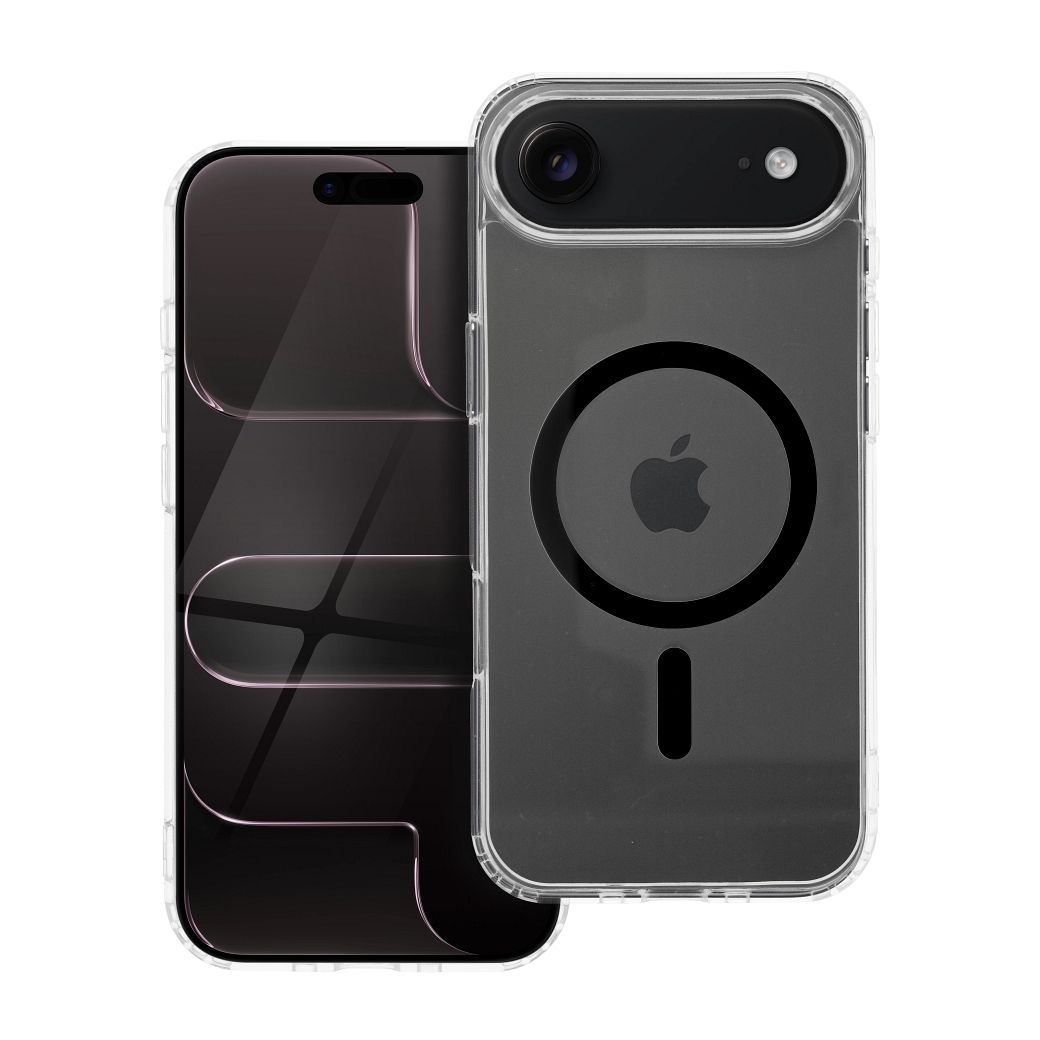 Drop Glue krāsains magnētiskais viedtālruņa apvalks, saderīgs ar MagSafe, paredzēts IPHONE 17 Air, melns