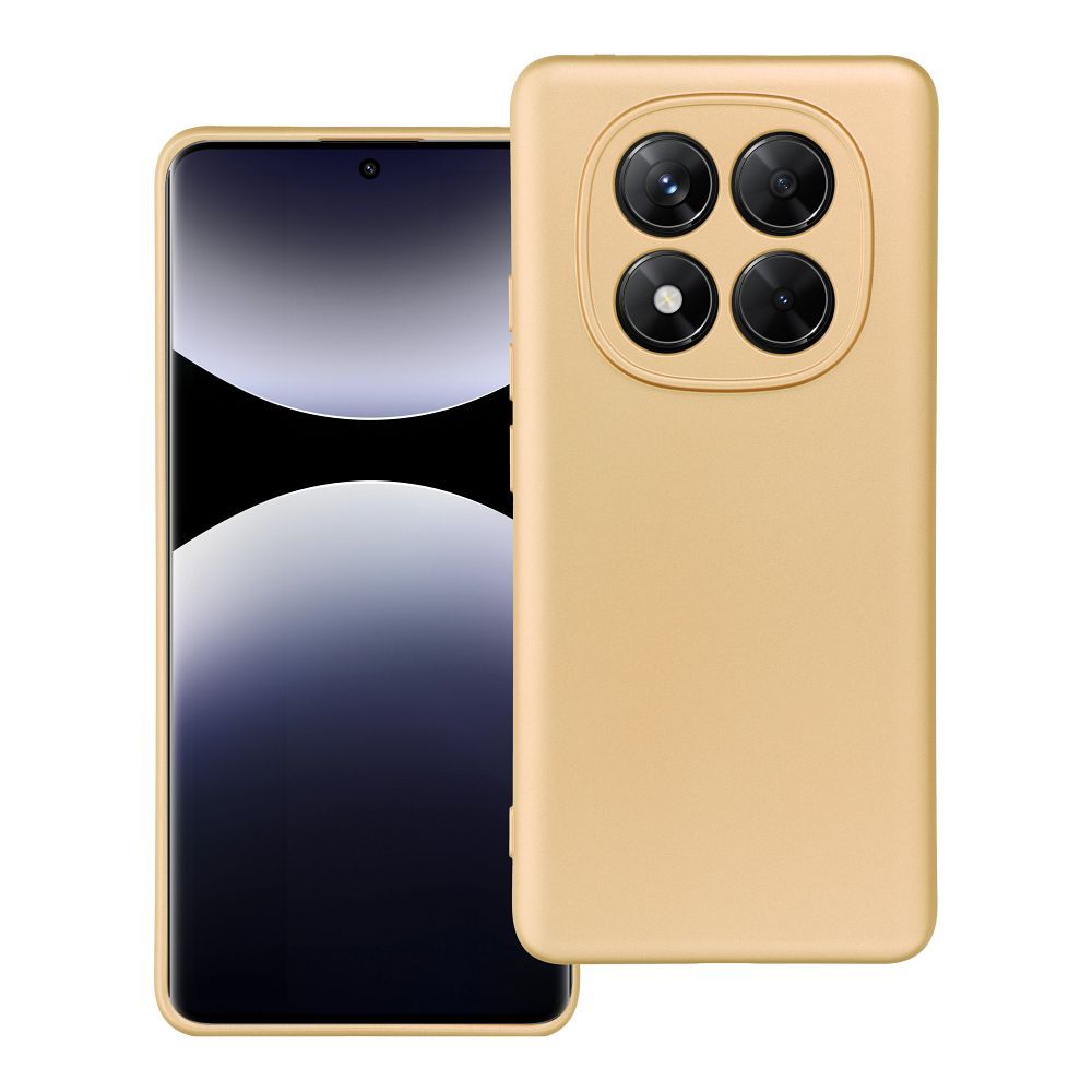 METALLIC viedtālruņa apvalks XIAOMI Redmi NOTE 14 Pro 5G zelta