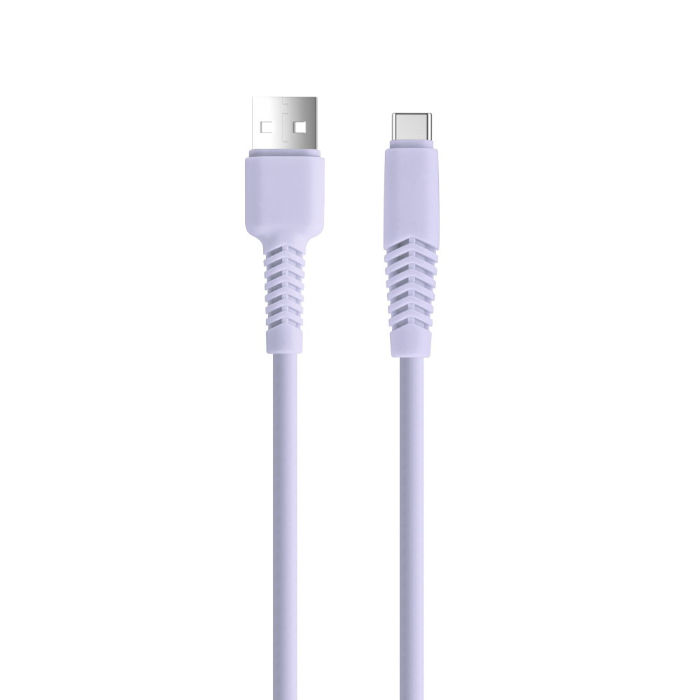 Setty kabelis USB - USB-C 1,5 m 2,1A KSA-C-1.529 ceriņkrāsas