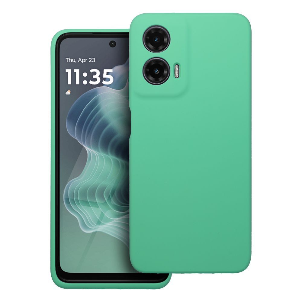 Silikona 2mm viedtālruņa apvalks MOTOROLA G35 5G, piparmētru krāsas